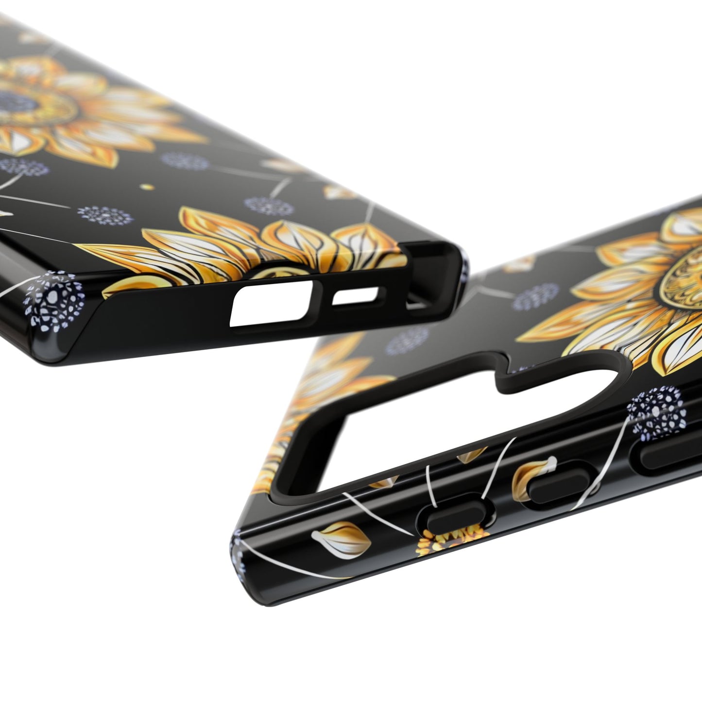 Floral Phone Case with Mandala Design, Tough Cases for iPhone & Samsung, Boho Style, Gift for Her, Unique Accessories