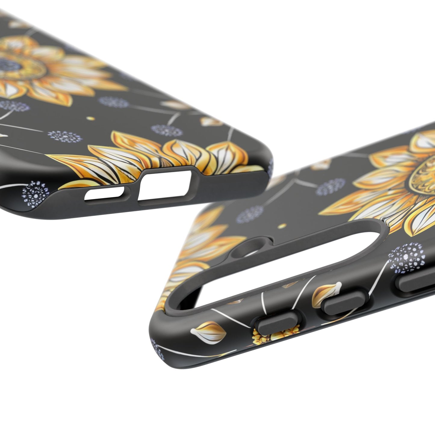 Floral Phone Case with Mandala Design, Tough Cases for iPhone & Samsung, Boho Style, Gift for Her, Unique Accessories