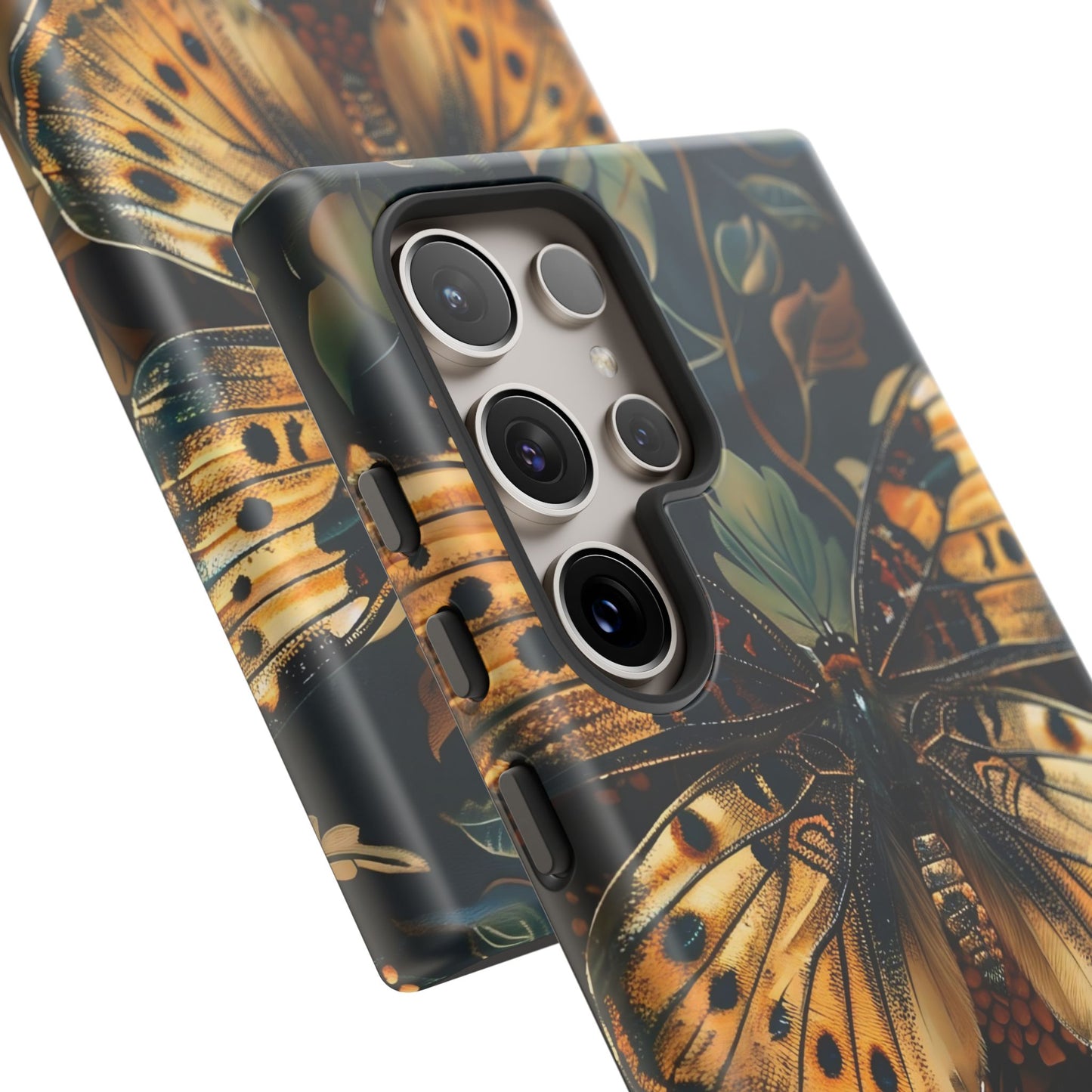 Butterfly Floral Phone Case, Tough Cases, Protective Cover, Unique Gift, Nature Lover, Art Print, Spring Decor