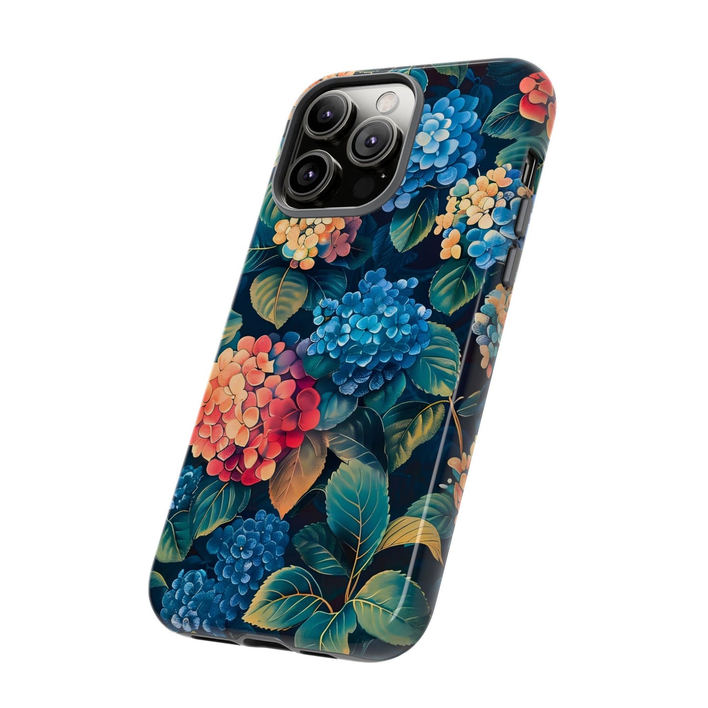 Floral Phone Case, Stylish Tough Case for Gardener Gift, Flower Lover Accessory, Pretty Floral Design, Protective Case