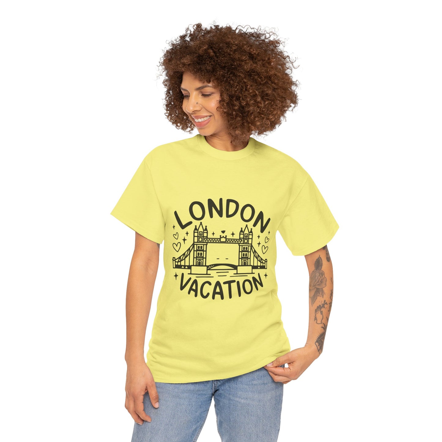 Unisex Heavy Cotton Tee - London's Cozy Vacations