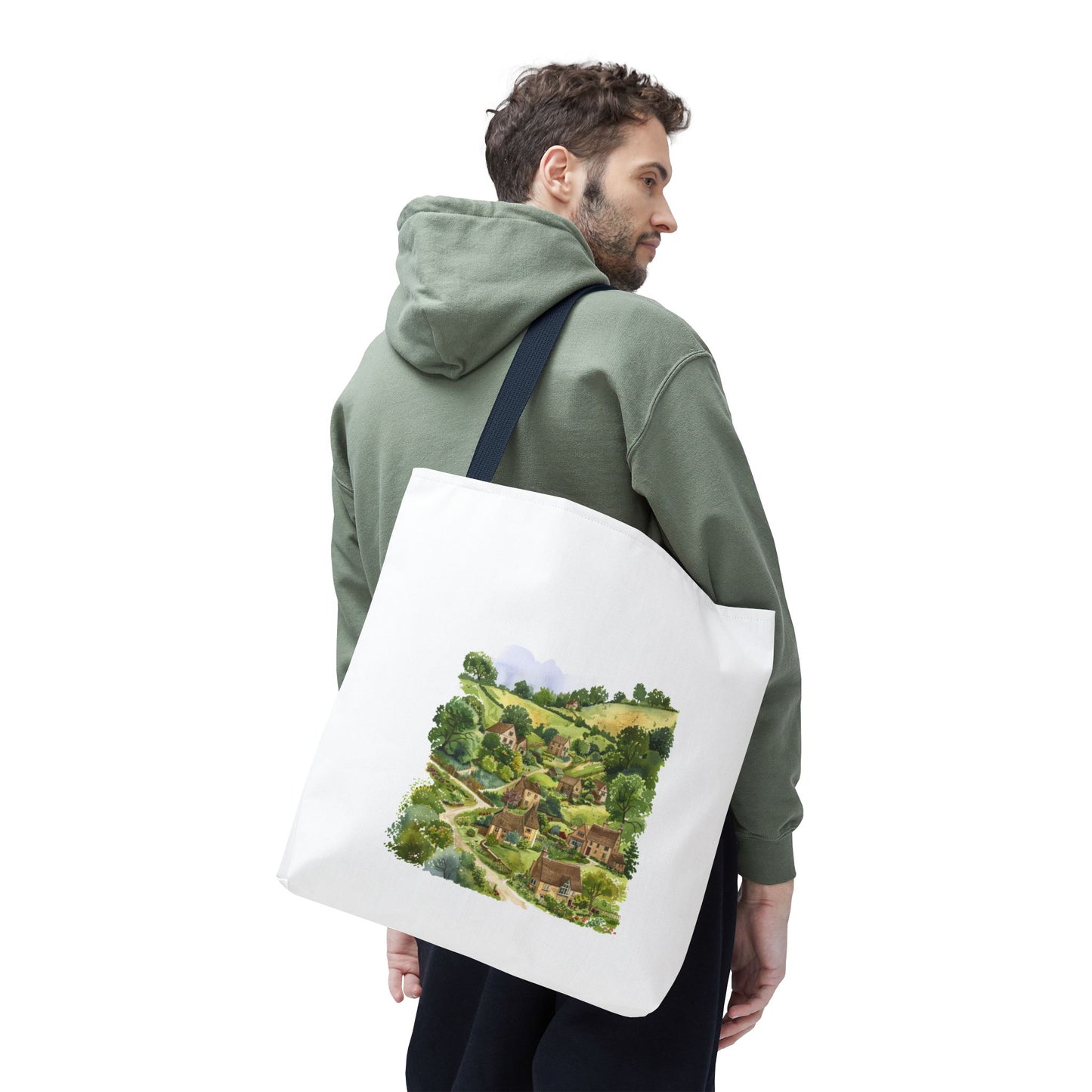 Scenic Landscape Tote Bag, Eco-Friendly Shopping Bag, Summer Outings, Outdoor Adventure, Gift for Nature Lovers