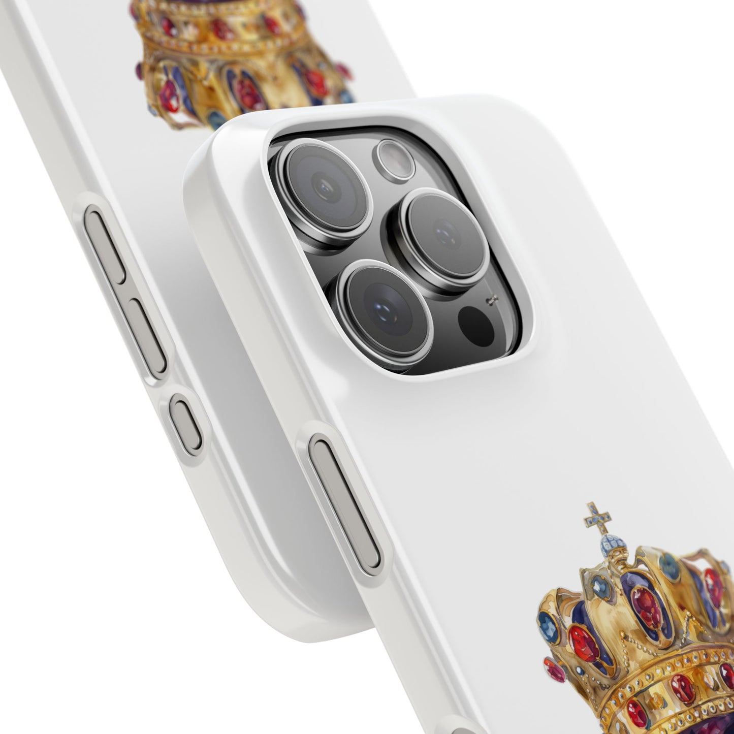 Royal Crown Slim Phone Cases | Elegant Phone Cover, Gifts for Her, Phone Accessories, Holiday Gift, Unique Design