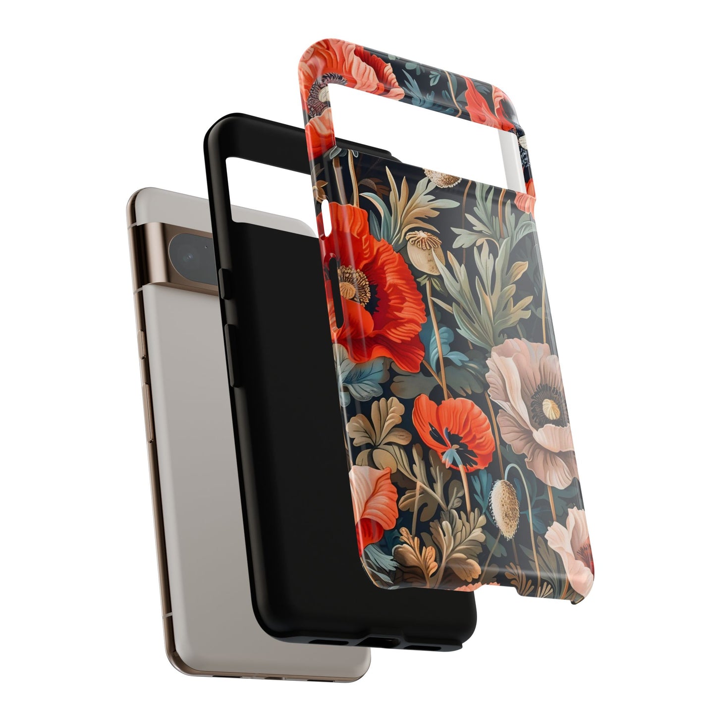 Floral Phone Case - Tough Cases, Flower Design, Chic Tech Accessories, Stylish Gifts, Unique Phone Protectors