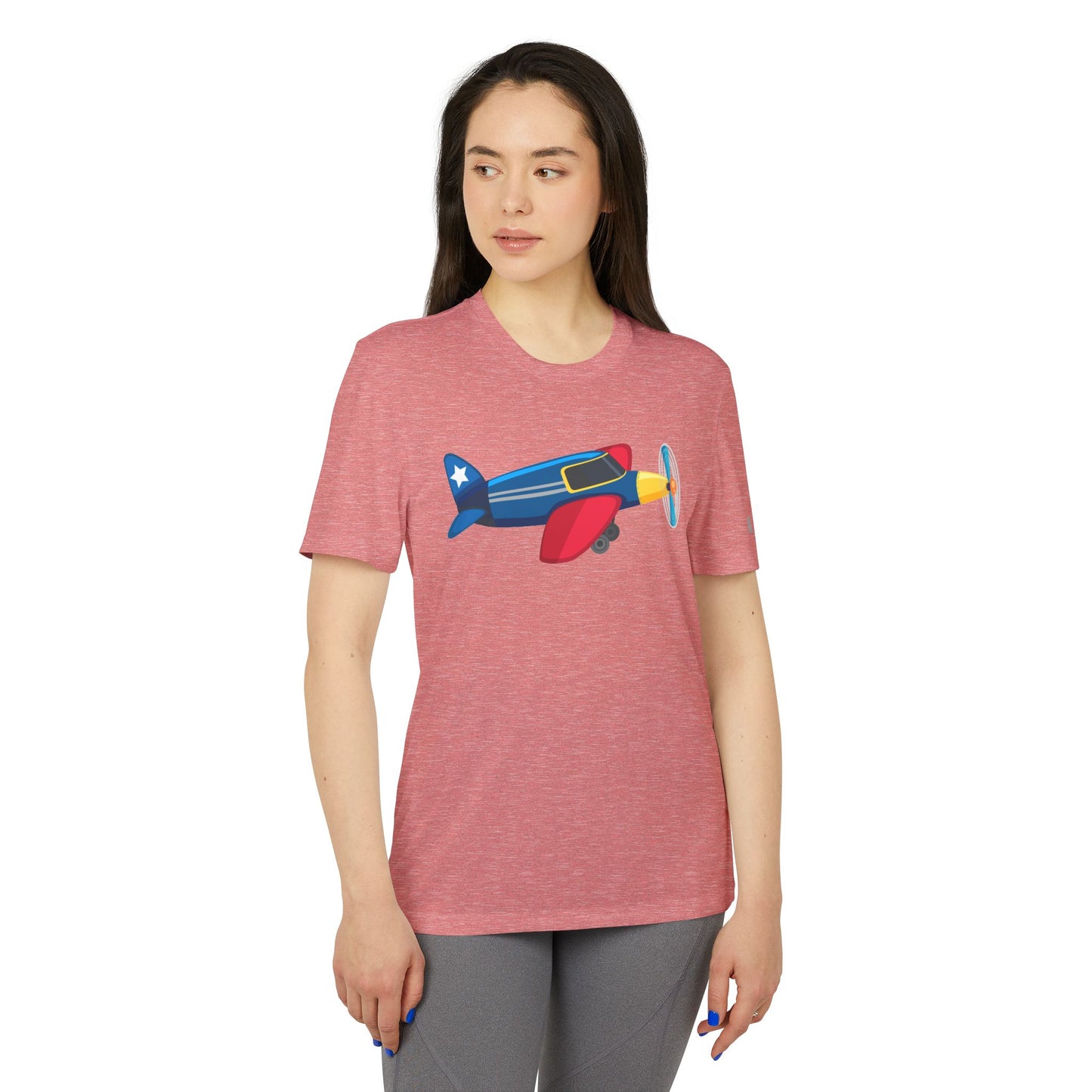 Sport T-Shirt for Adventure Lovers - Whimsical Plane - Vintage Airplane Illustration