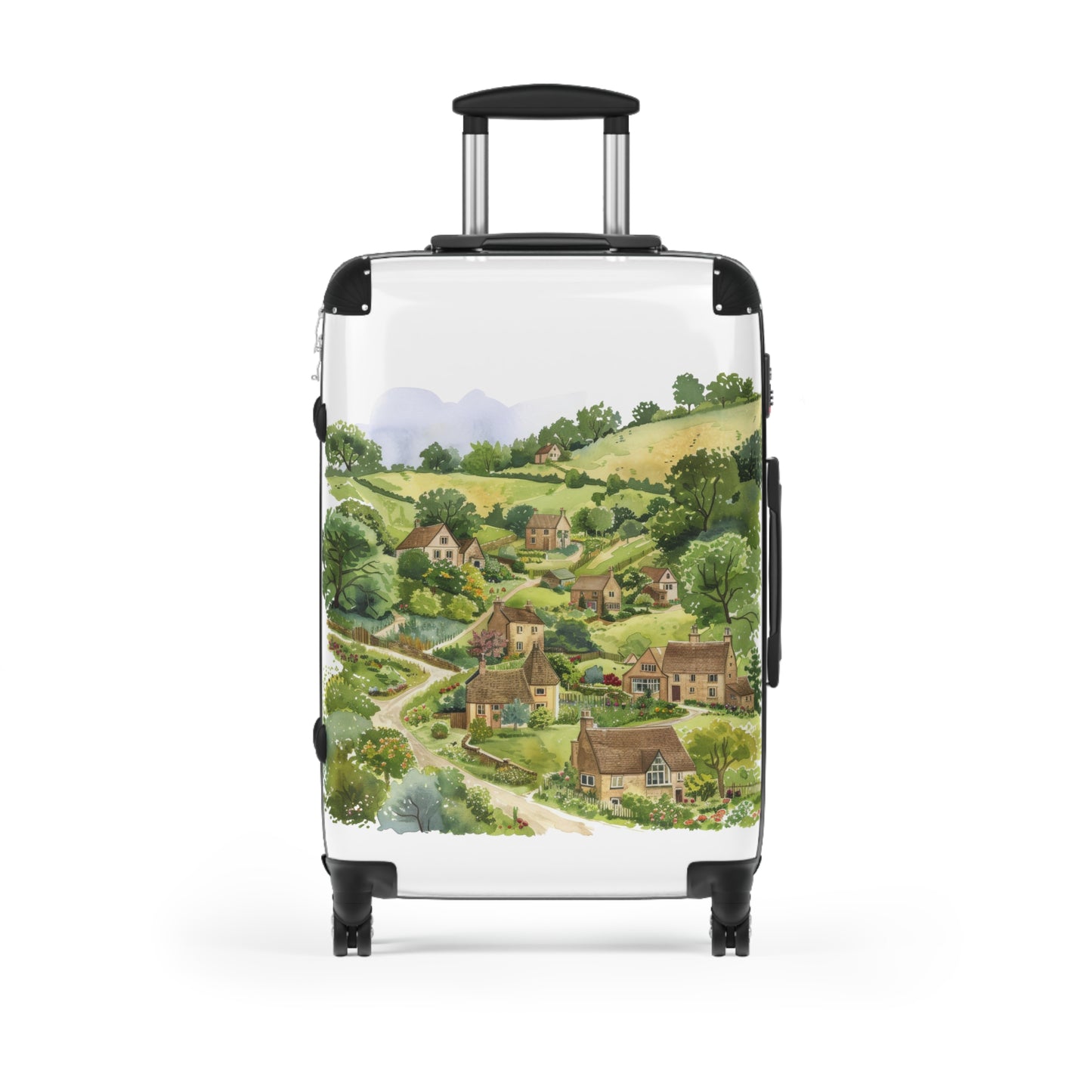 Silver Safety Pin Art Suitcase