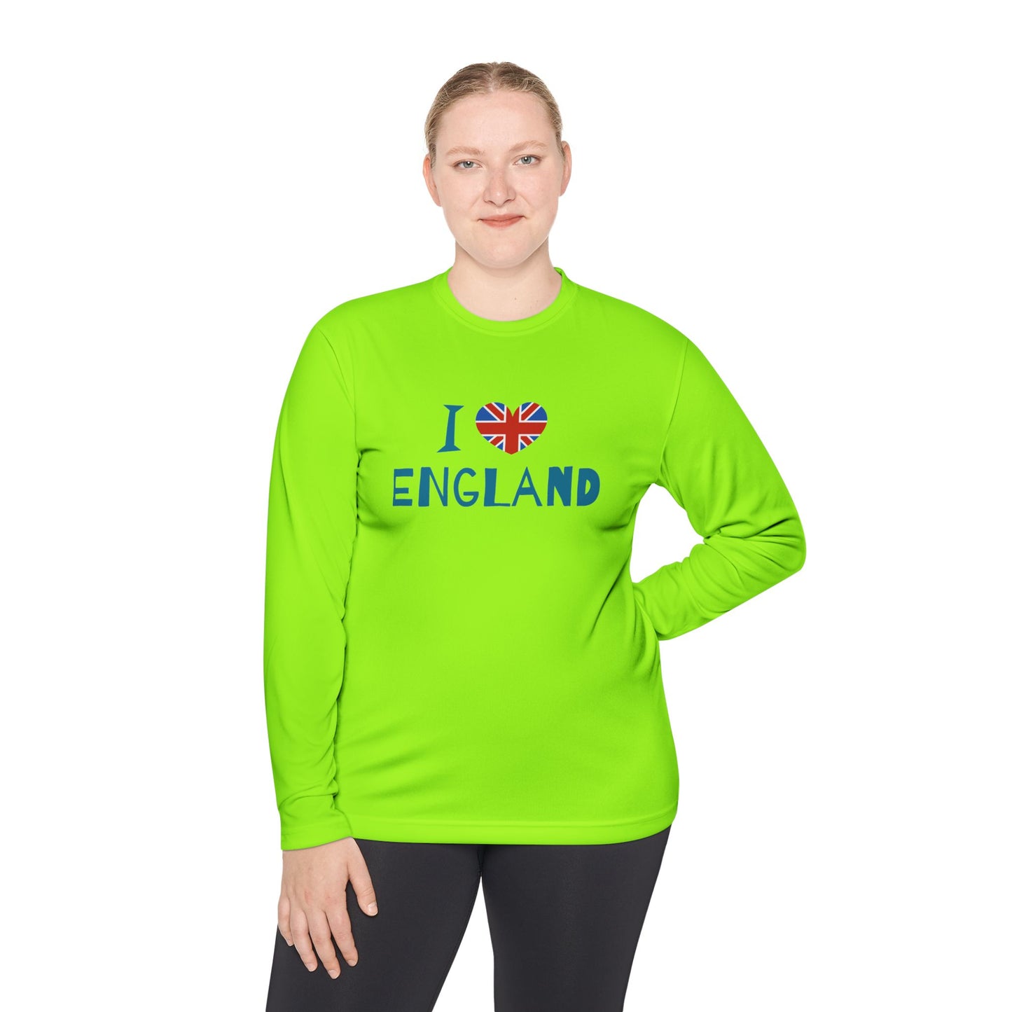 I Love England Unisex Lightweight Long Sleeve Tee