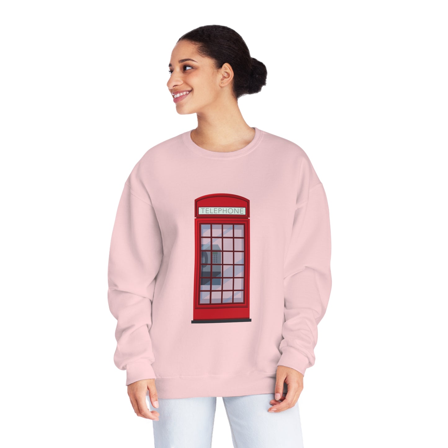Unisex NuBlend® Crewneck Sweatshirt - Iconic British Public Telephone