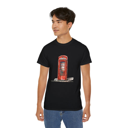Unisex Ultra Cotton Tee - Classic British Red Telephone Box
