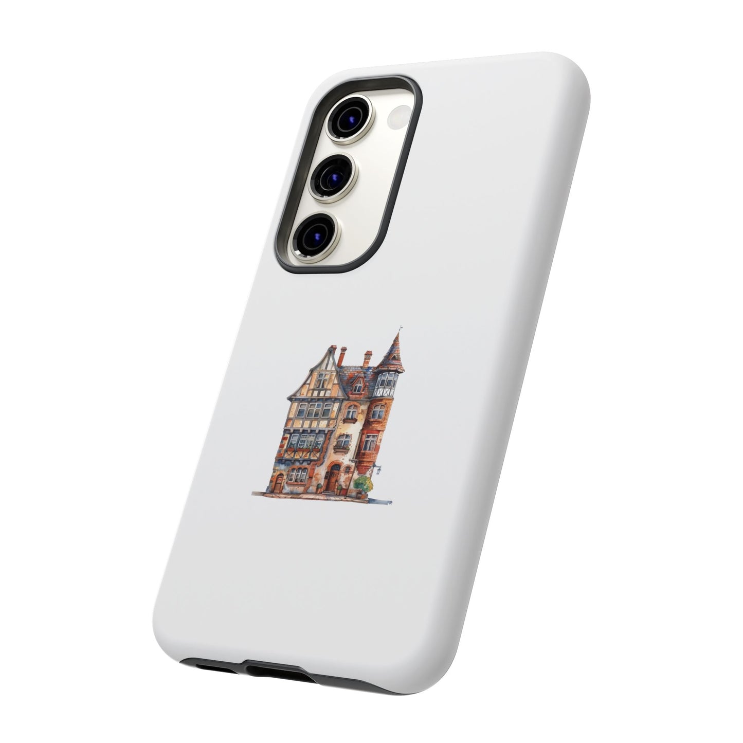 Artistic Phone Case with Vintage House Design