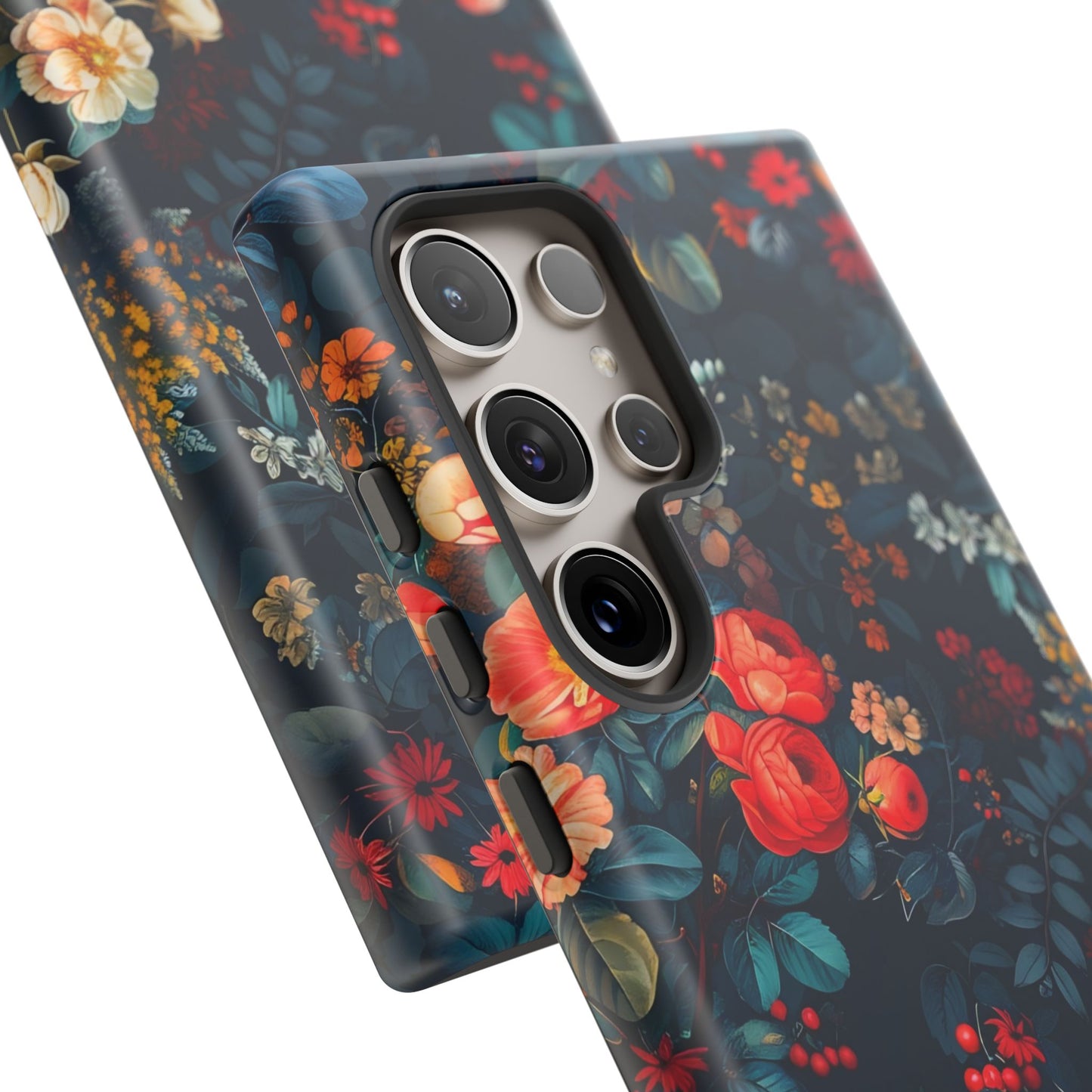 Floral Phone Case - Tough Cases, iPhone Protection, Elegant Floral Design, Gift for Her, Stylish Tech Accessory