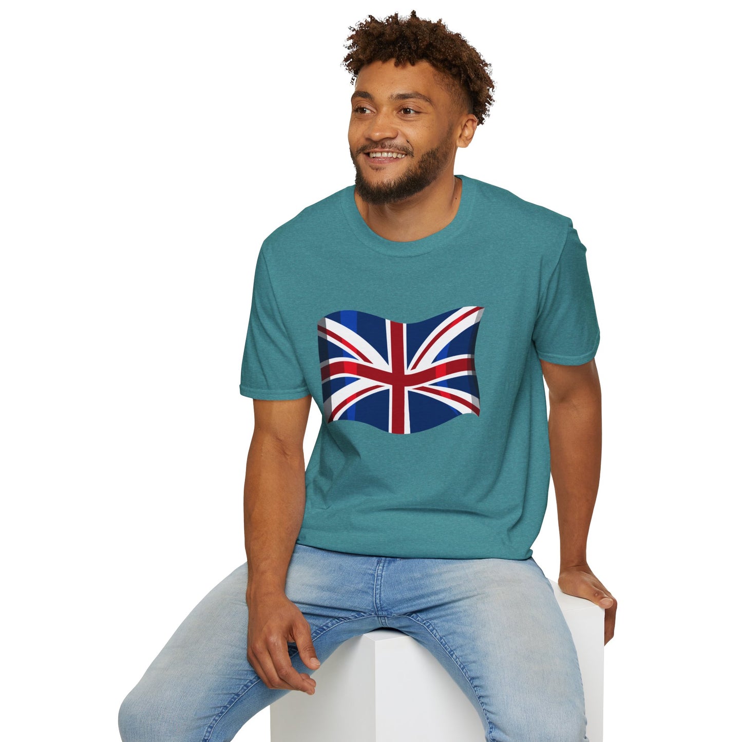 Unisex Softstyle T-Shirt - Union Jack Symbolism: UK Flag Art
