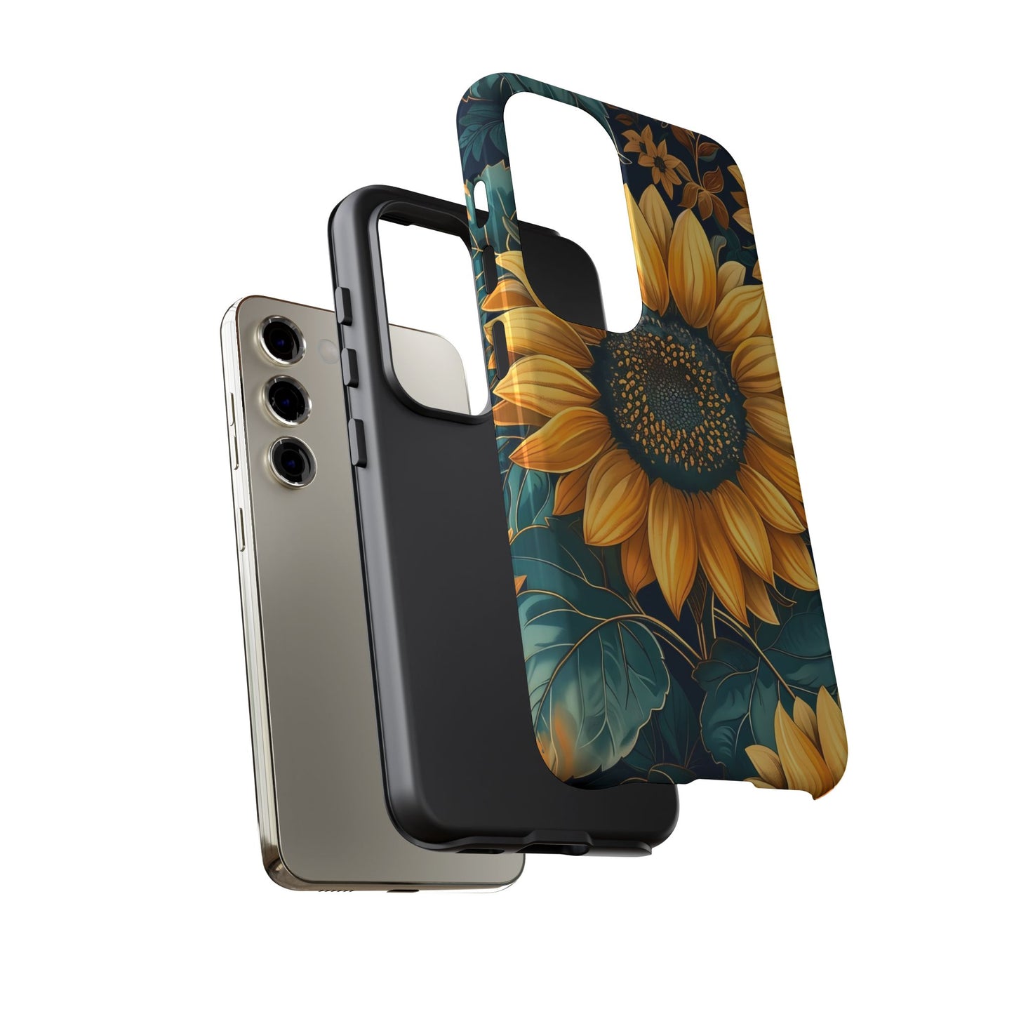 Sunflower Phone Case - Bright Floral Design, Stylish Tough Cover for Sunflower Lovers, Gift for Plant Enthusiasts, Mom Gift, Nature Lovers
