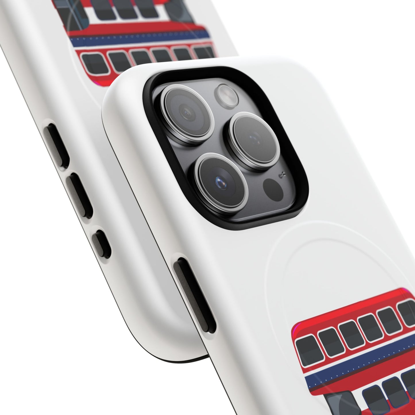 London Bus Phone Case, Tough Magnetic Phone Cover, Unique Gift, Secure Protection, Fun Design, Travel Lover Accessory