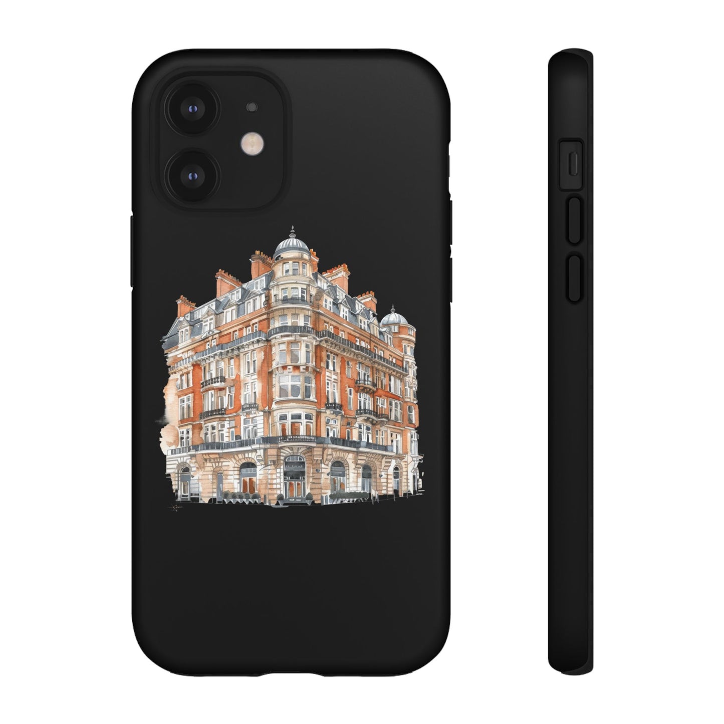 Cityscape Phone Case, Tough Phone Cover, Urban Art Case, Vintage Architecture Design, Gift for Travelers, Stylish Phone Accessory