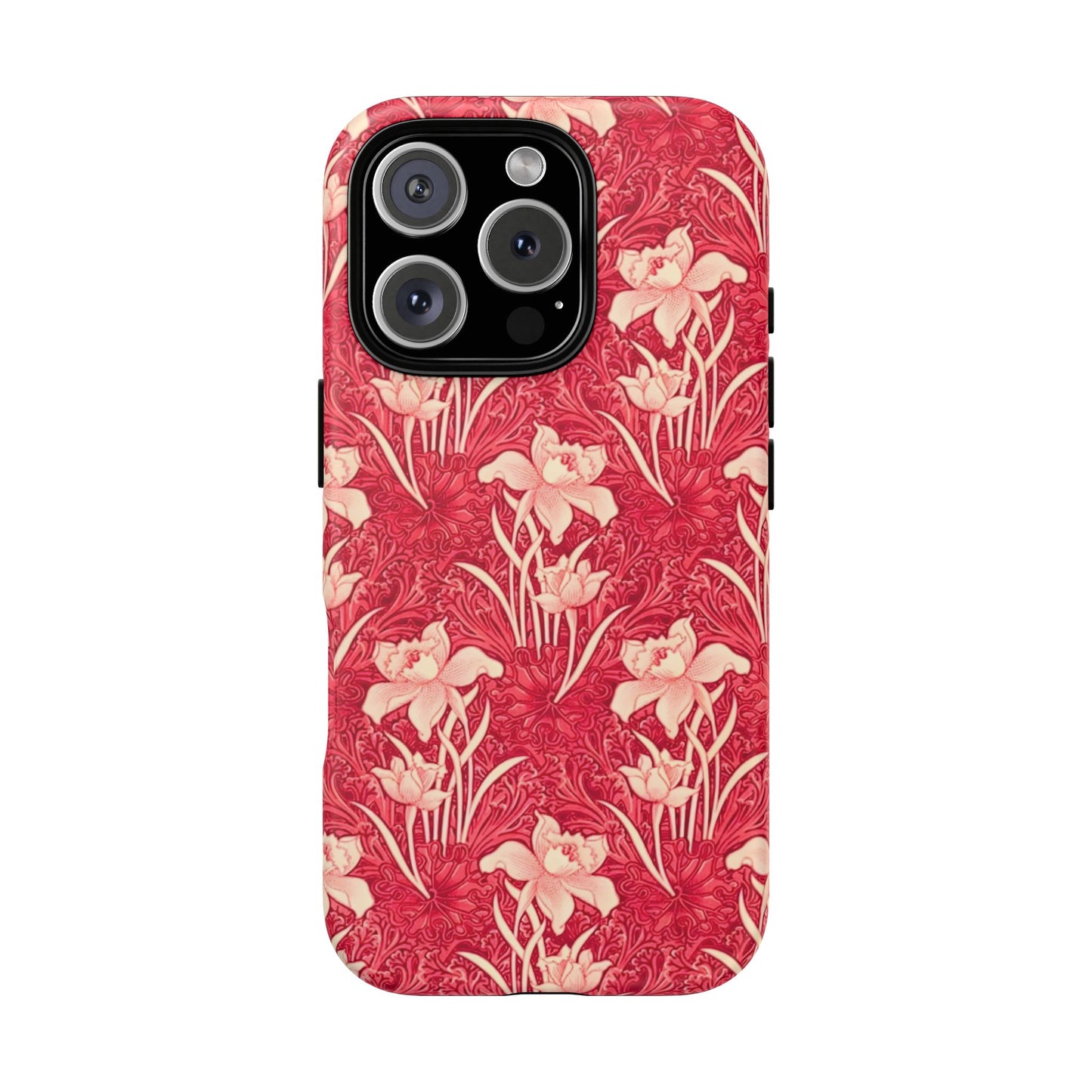 Floral Tough Phone Case - Durable, Stylish Accessory, Perfect Gift for Her, Floral Pattern, Customizable, Ideal for Daily Use