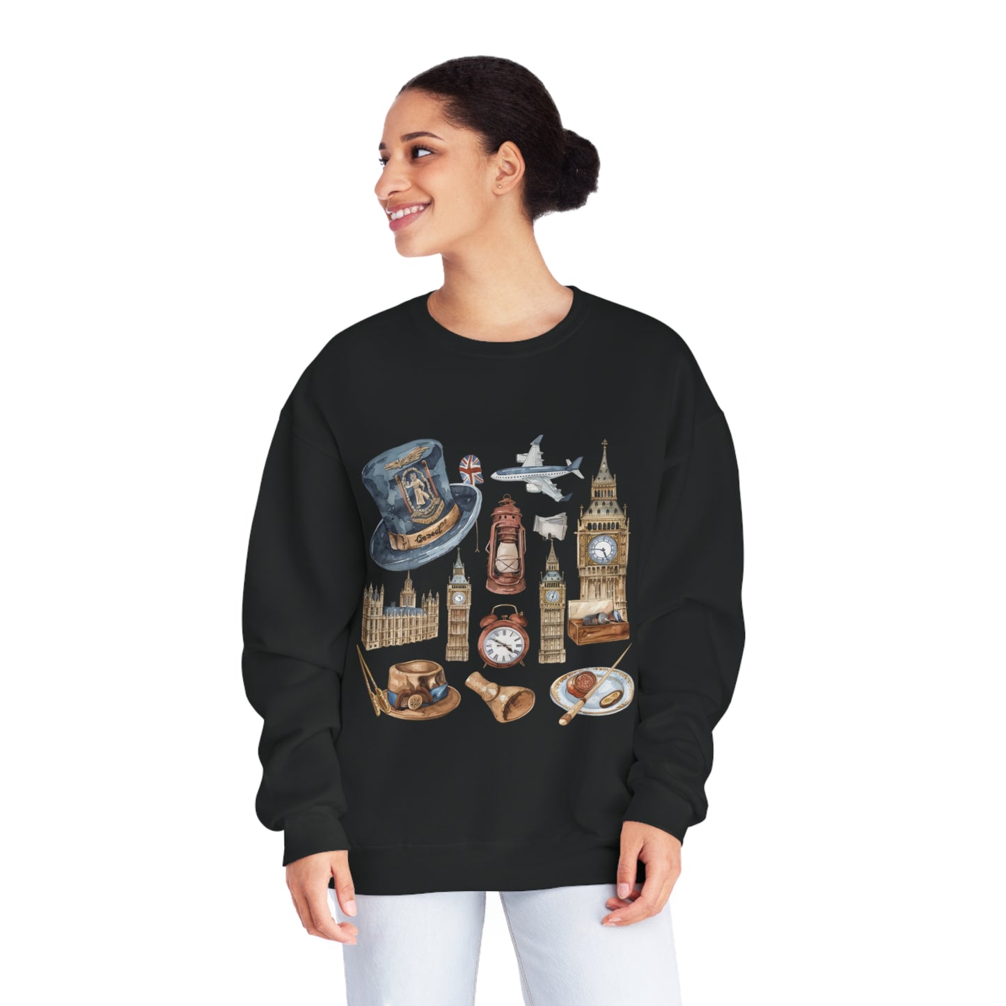 Unisex NuBlend® Crewneck Sweatshirt - Heritage and Charm - England's Iconic Symbols