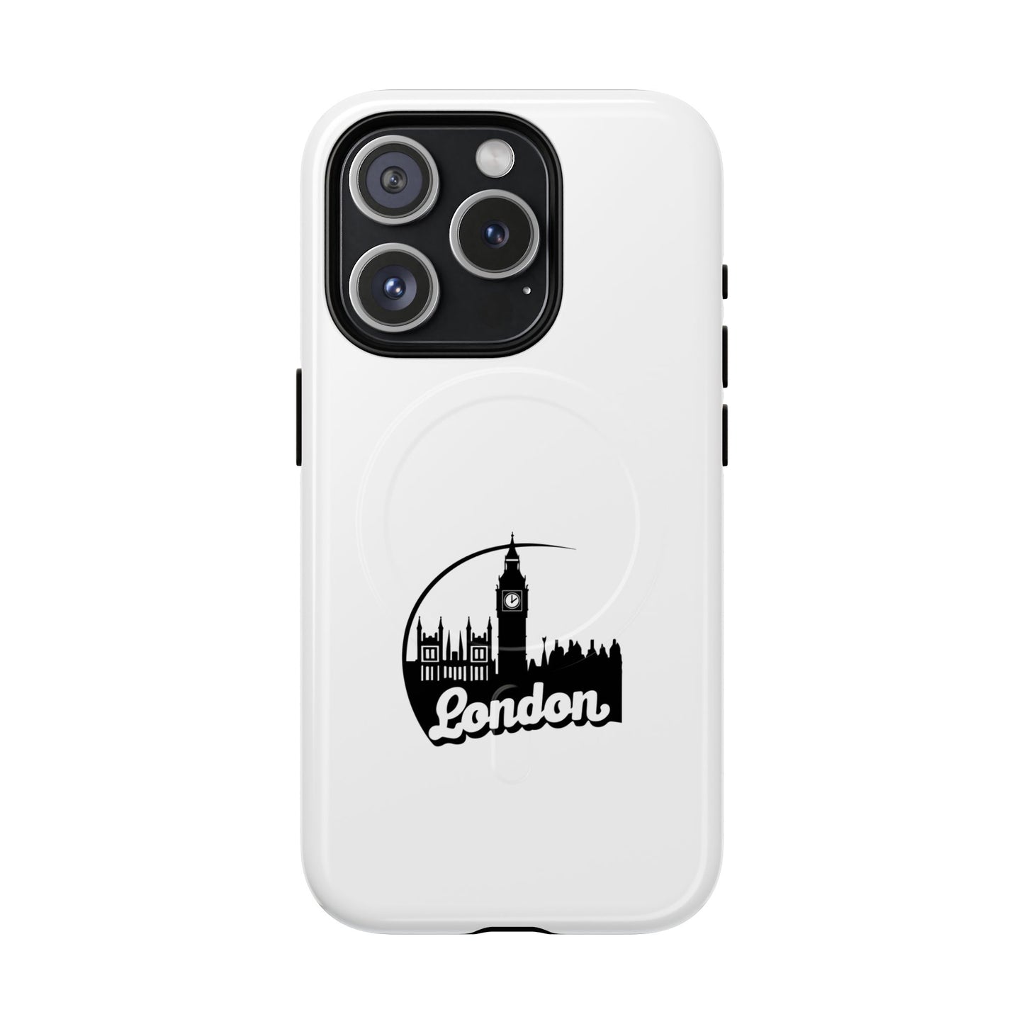 Stylish Tough Magnetic Phone Case with London Skyline, Unique Design, Perfect Gift for Travelers, Phone Protection, Customizable Accessories