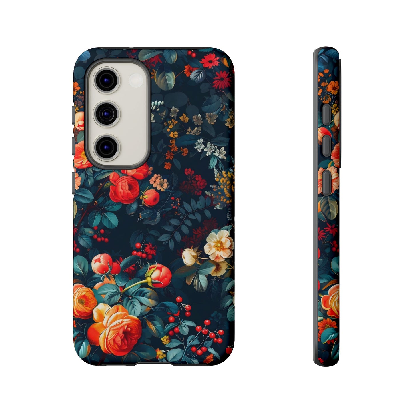 Floral Phone Case - Tough Cases, iPhone Protection, Elegant Floral Design, Gift for Her, Stylish Tech Accessory