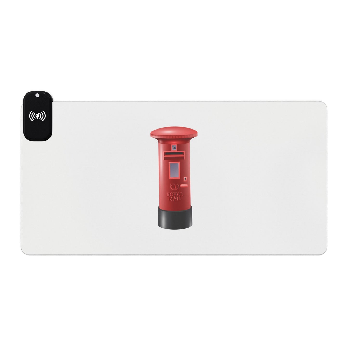 Royal Mailbox - LED Gaming Mouse Pad with Wireless Charging, Gaming Desk Accessory, RGB Decor, PC Gamer Gift, Office Essentials