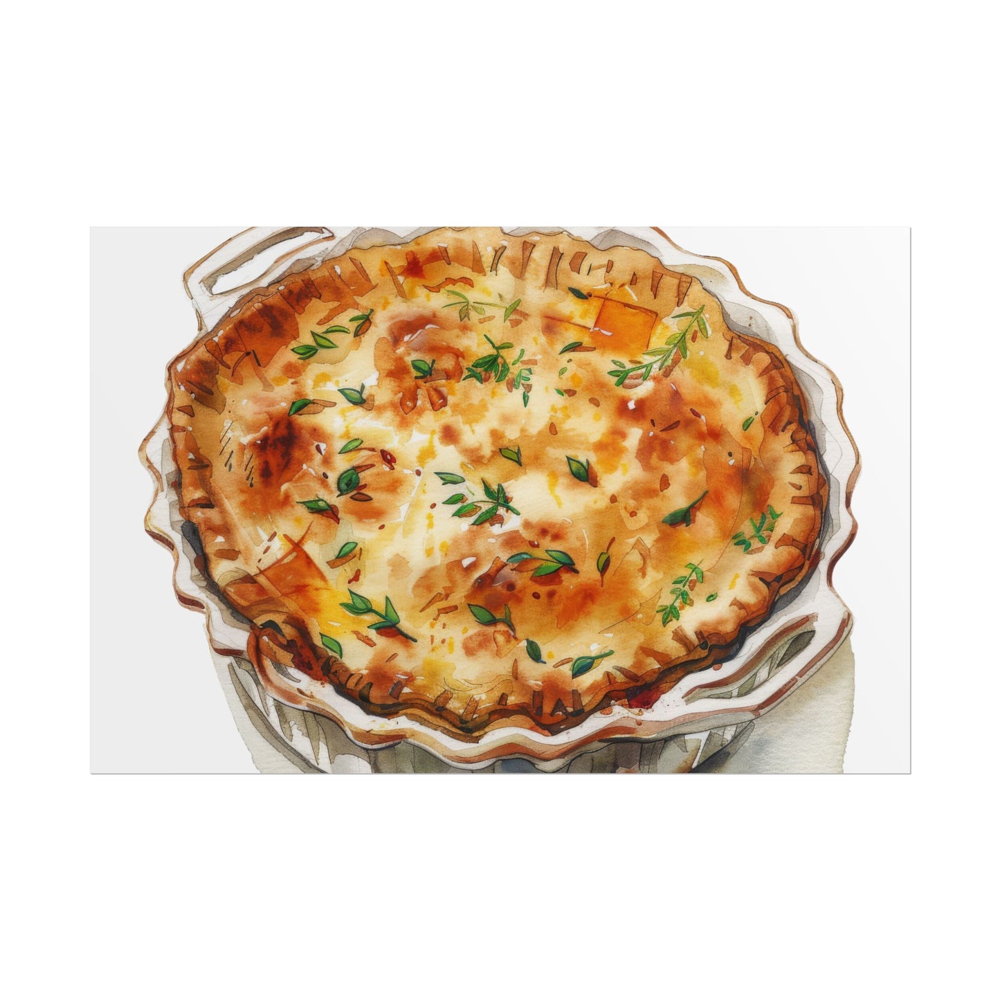 Delicious Quiche Rolled Posters for Kitchen Decor, Culinary Art, Foodie Wall Art, Gift for Chefs, Cooking Enthusiasts, Home Decor