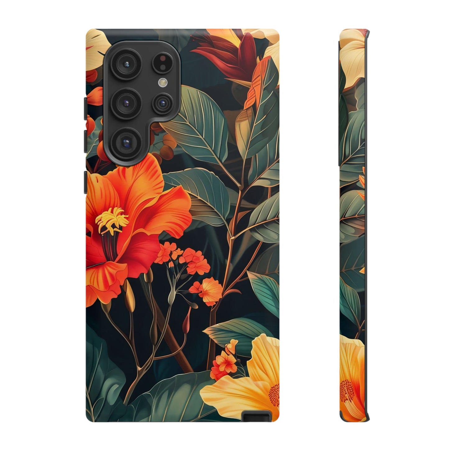Tough Floral Phone Case | Tropical Vibe, Gift for Nature Lovers, Summer Beach Accessory, Floral Pattern, Trendy Phone Accessories
