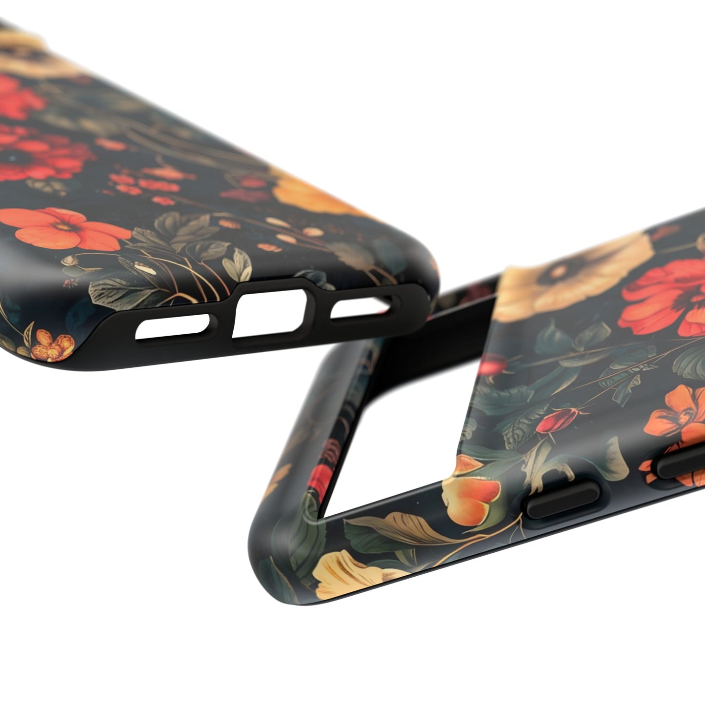 Floral Phone Case, Tough Cases, Flower Motif, Protective Cover, Gift for Her, Floral Design, Spring Accessory