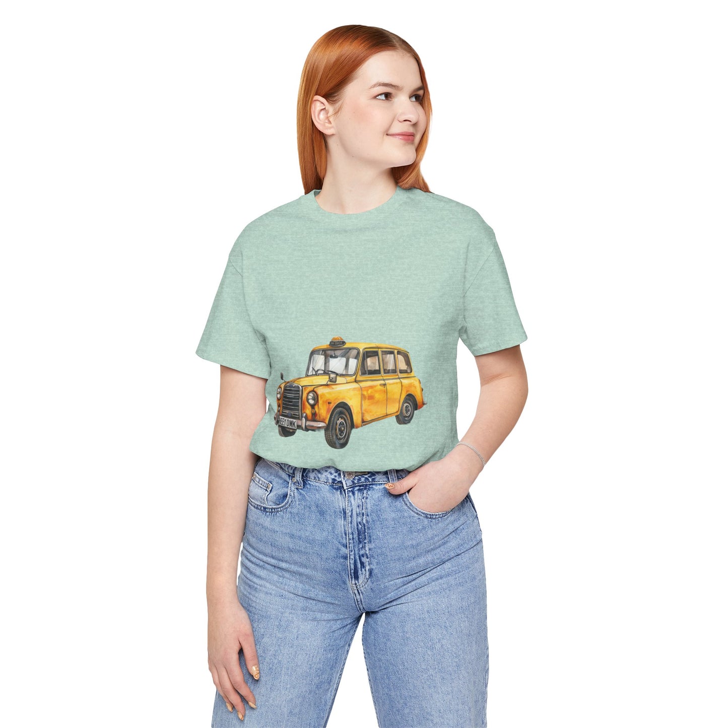 Unisex Jersey Short Sleeve Tee - Trendy British Vintage Car