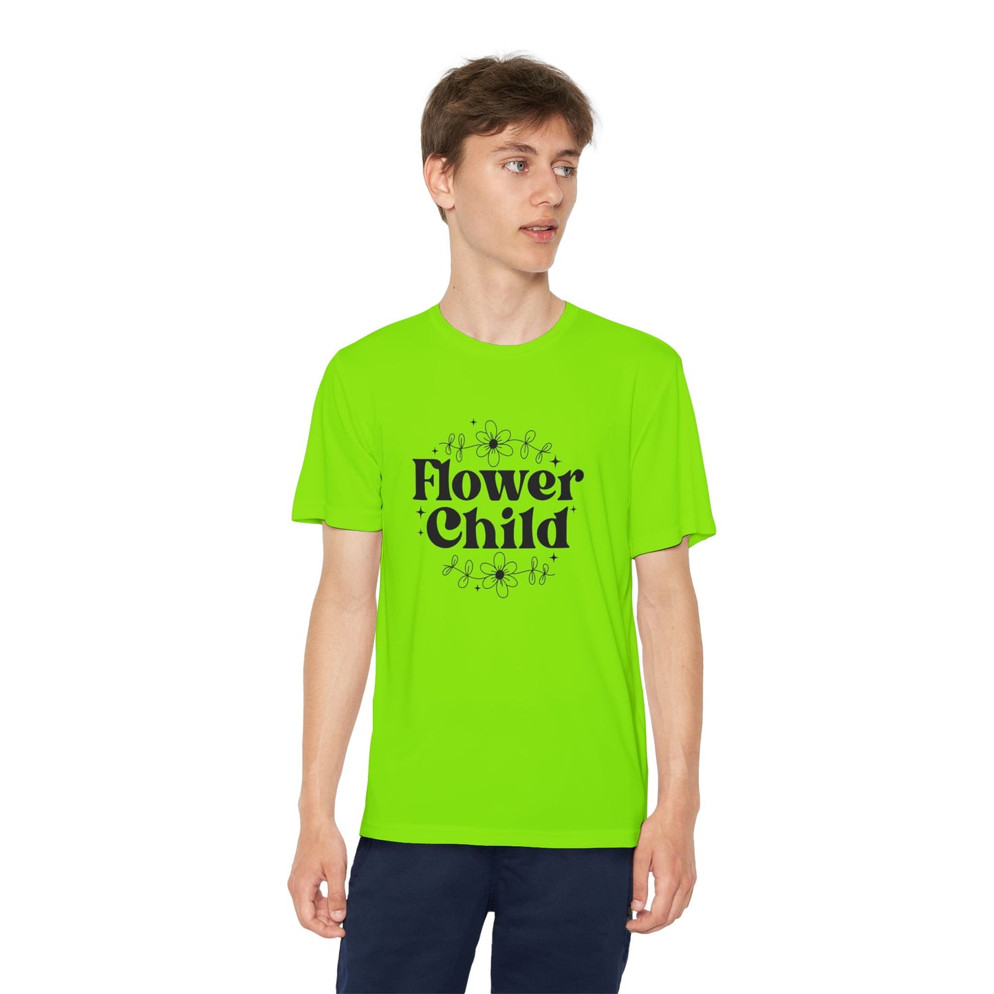 Youth Tee - Flower Child SVG PNG Design - Cute Graphic T-Shirt for Free Spirits