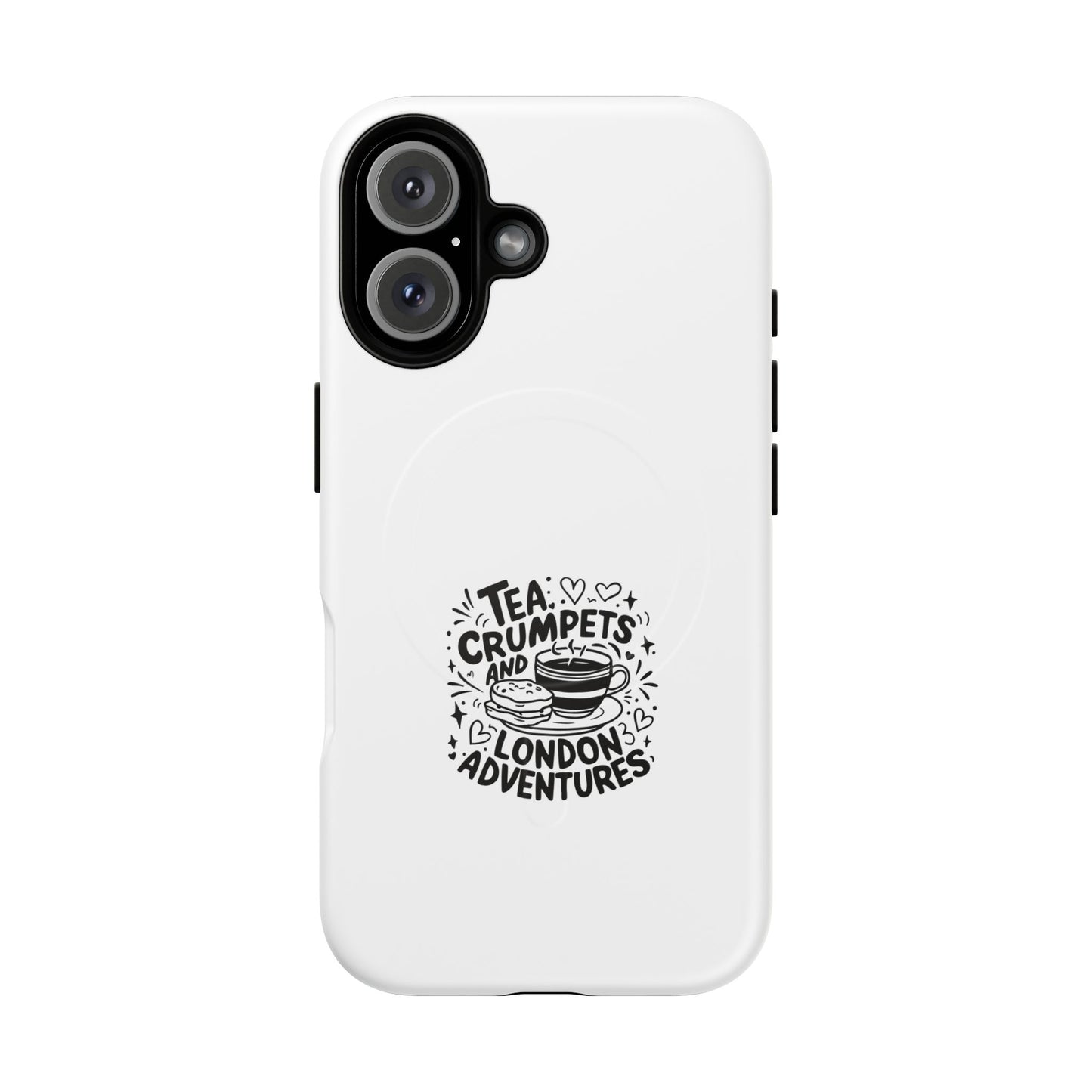 Magnetic Phone Case - Tea, Crumpets, and London Adventures, Unique Gift for Travelers, Phone Accessory, Fun Case for iPhone