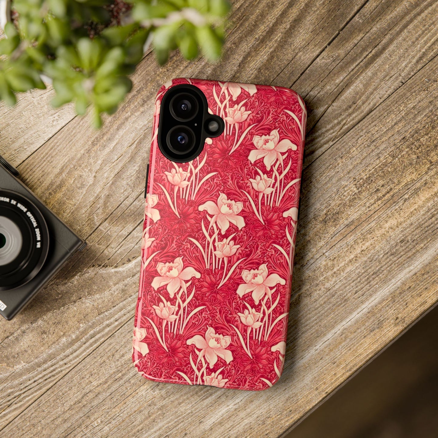 Floral Tough Phone Case - Durable, Stylish Accessory, Perfect Gift for Her, Floral Pattern, Customizable, Ideal for Daily Use