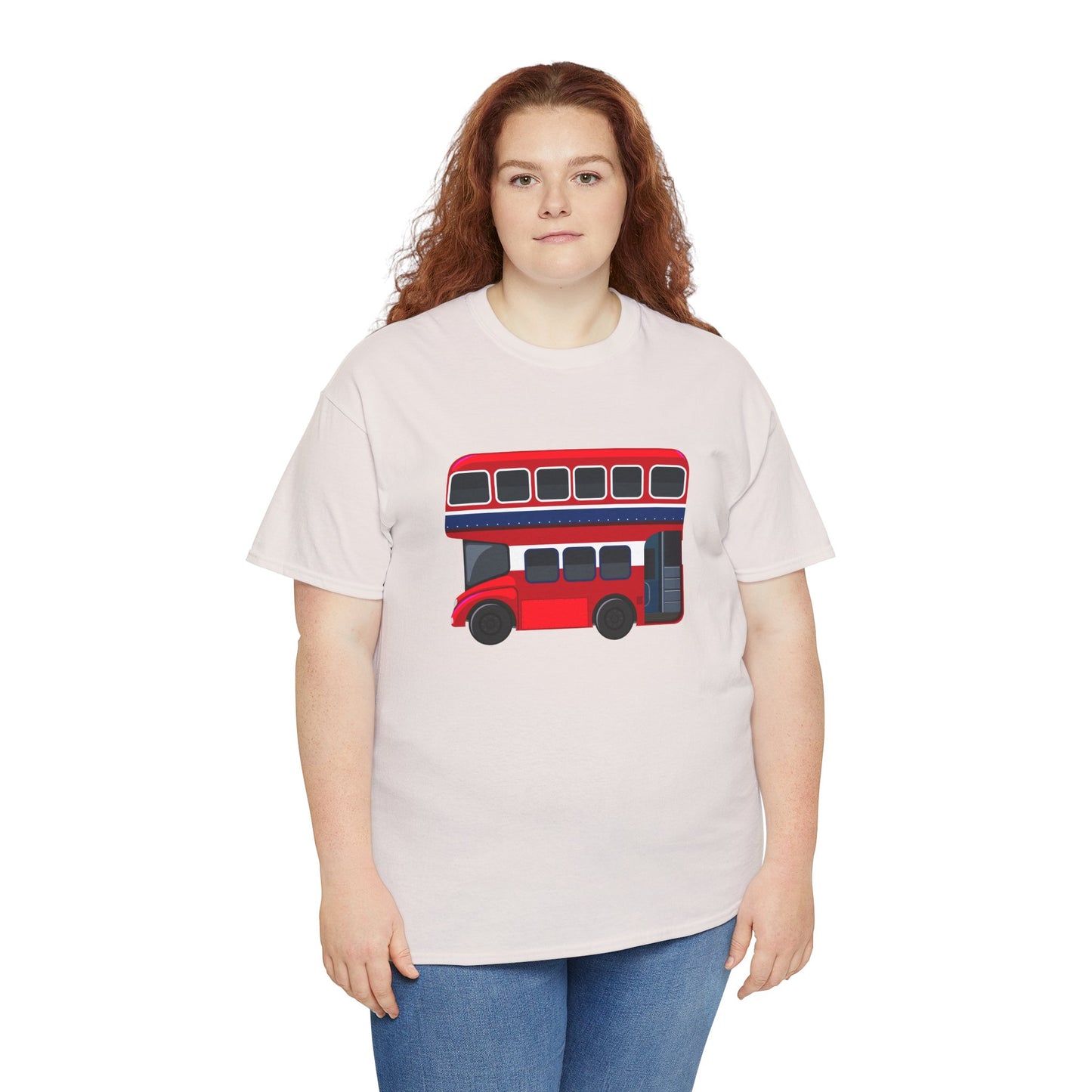 Unisex Heavy Cotton Tee - London Transport English Bus