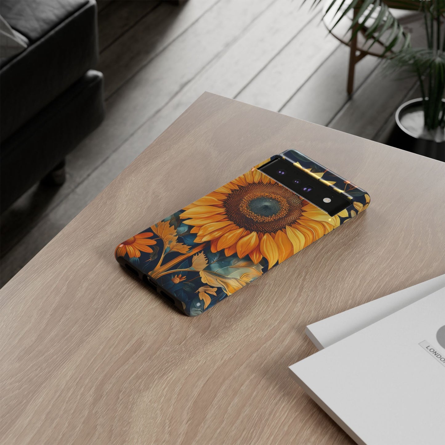 Sunflower Phone Case - Floral Design for Nature Lovers, Cute Spring Accessory, Gift for Her, Eco-Friendly Cover