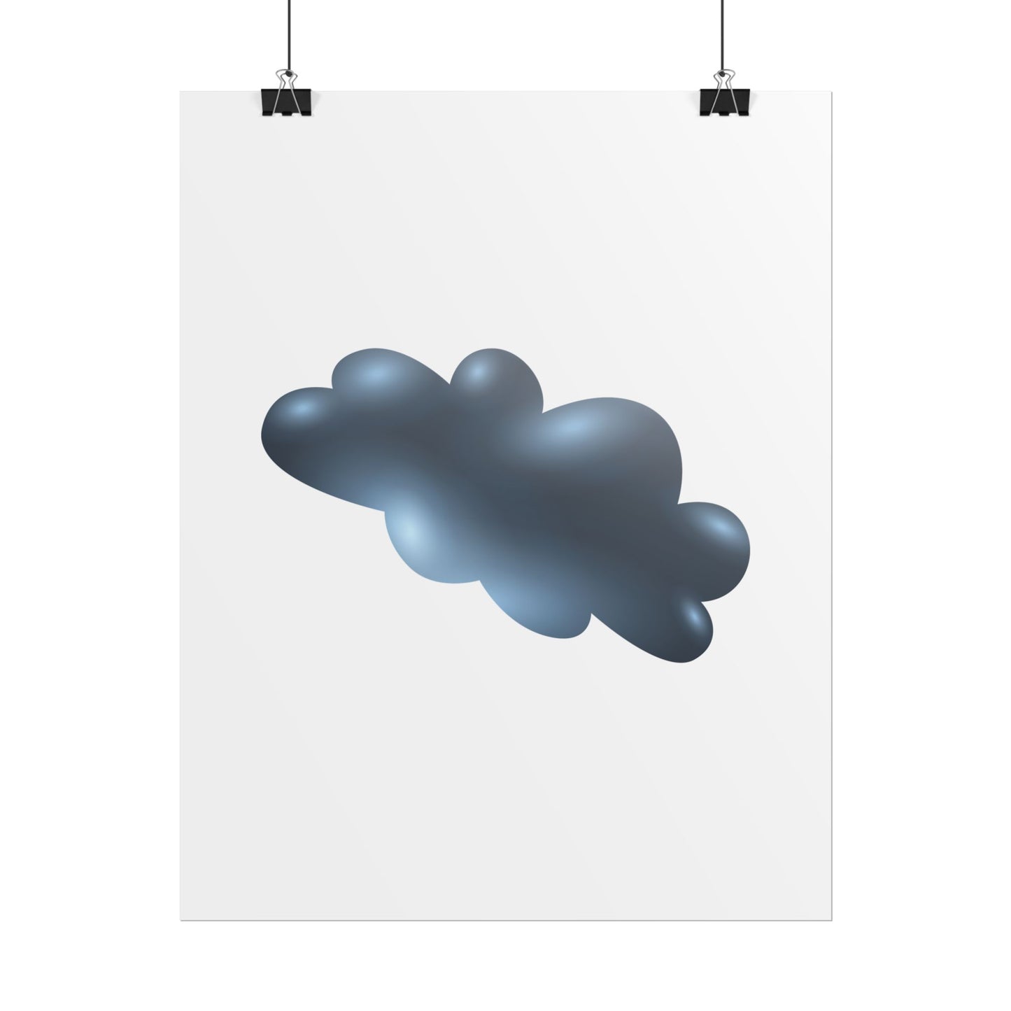 Cloud Art Print, Modern Decor, Minimalist Wall Art, Home Office Decor, Unique Gift, Aesthetic Poster