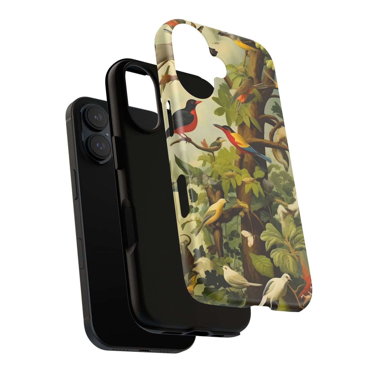 Nature-Inspired Phone Case, Tropical Bird Phone Case, Floral iPhone Case, Unique Phone Cover, Gift for Bird Lovers, Eco-Friendly Phone Case
