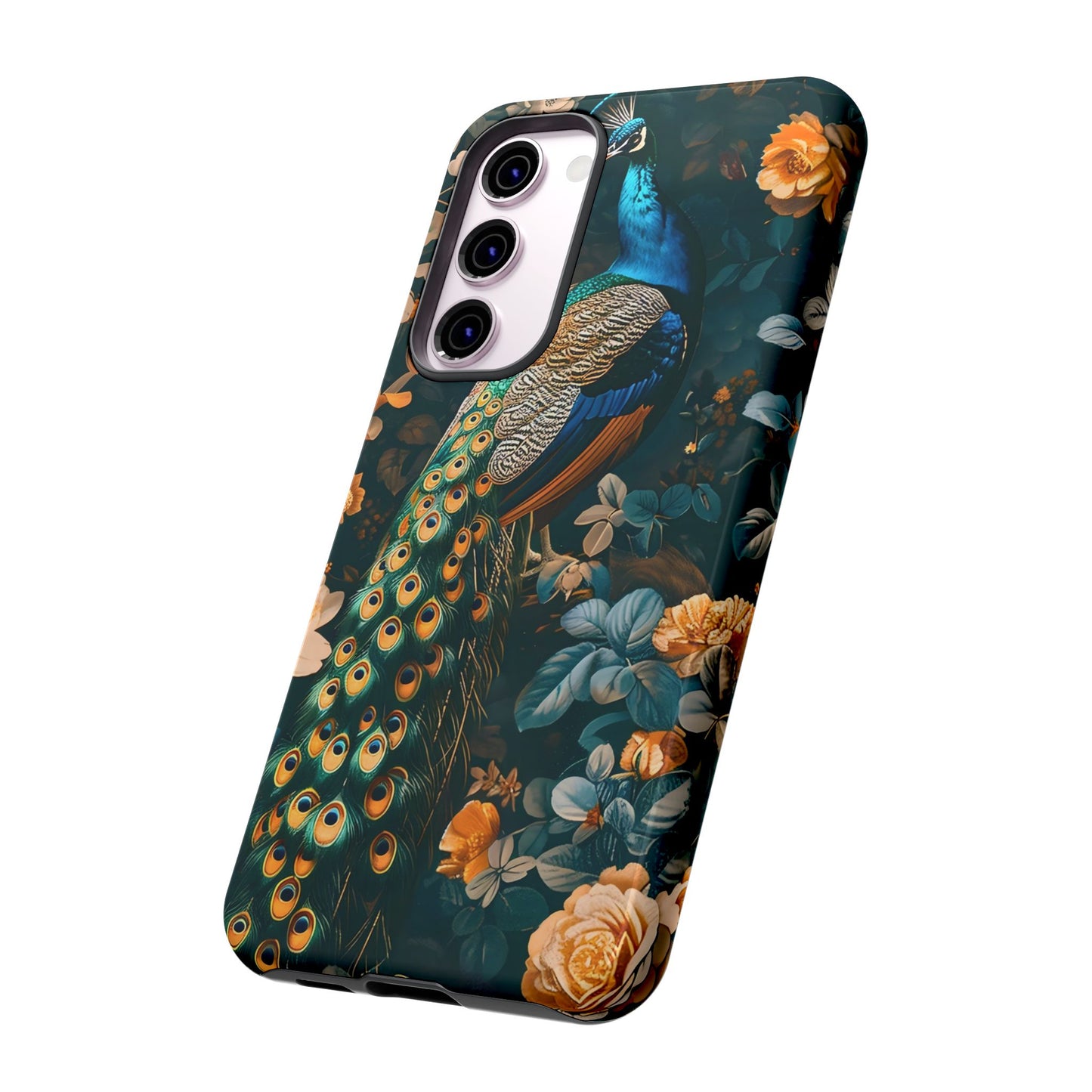 Peacock Phone Case - Elegant Floral Design, Tough Case for Protection, Unique Gift for Nature Lovers, Stylish Accessory, Eco-Friendly