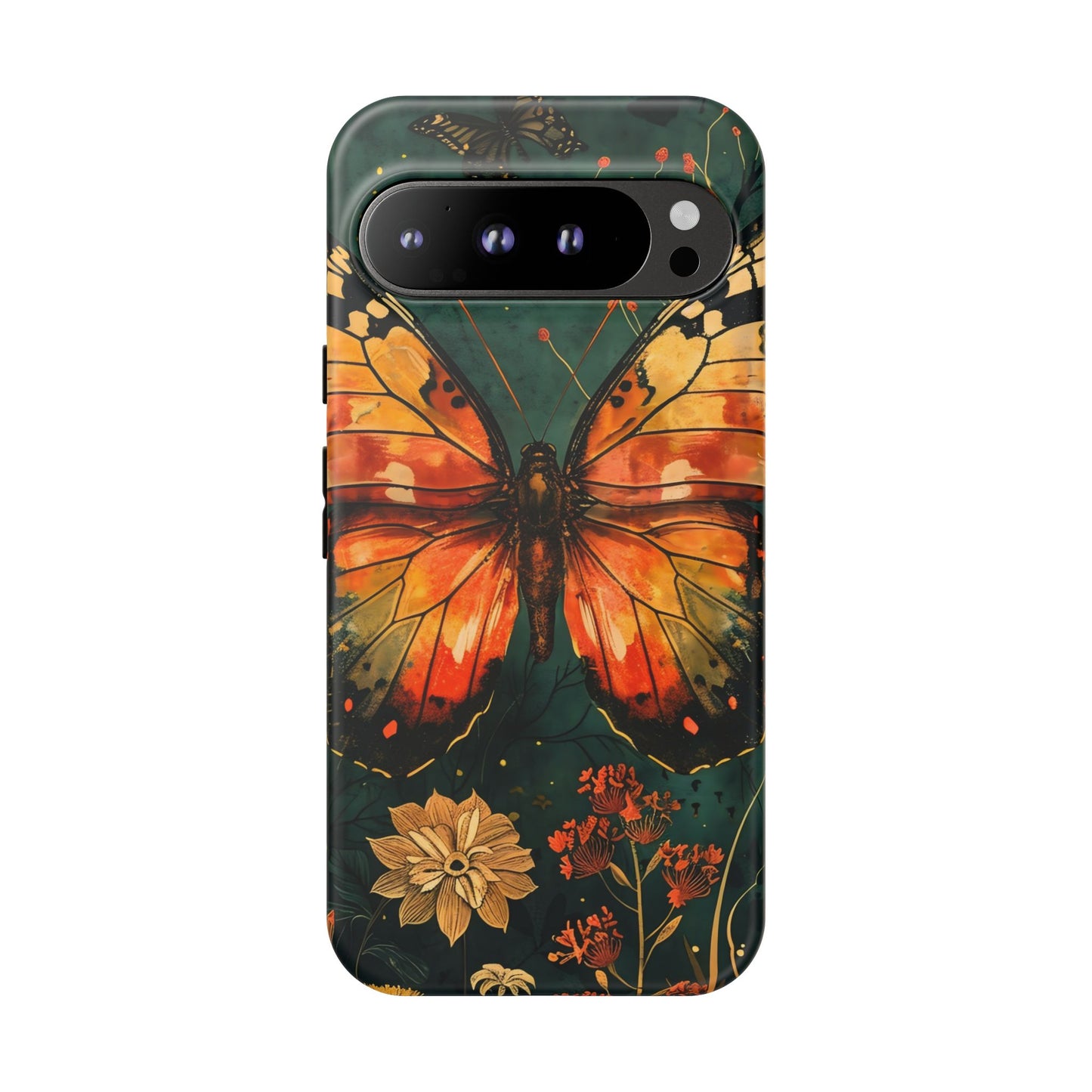 Butterfly Phone Case – Tough Cases for Nature Lovers, Floral Design, Butterfly Art, Unique Gift, Eco-Friendly Protection