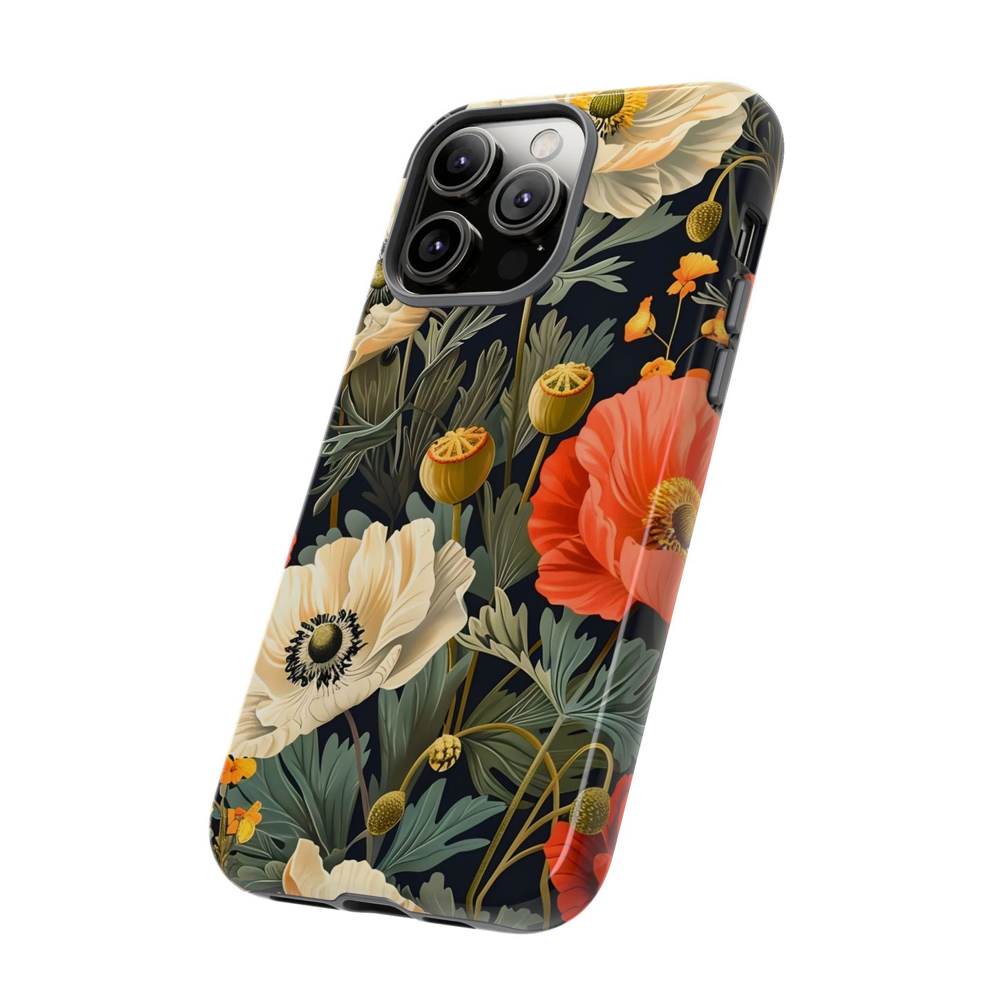 Floral Phone Case - Tough Cases with Vibrant Garden Design, Phone Accessory, Gift for Her, Spring Style, Nature Lover