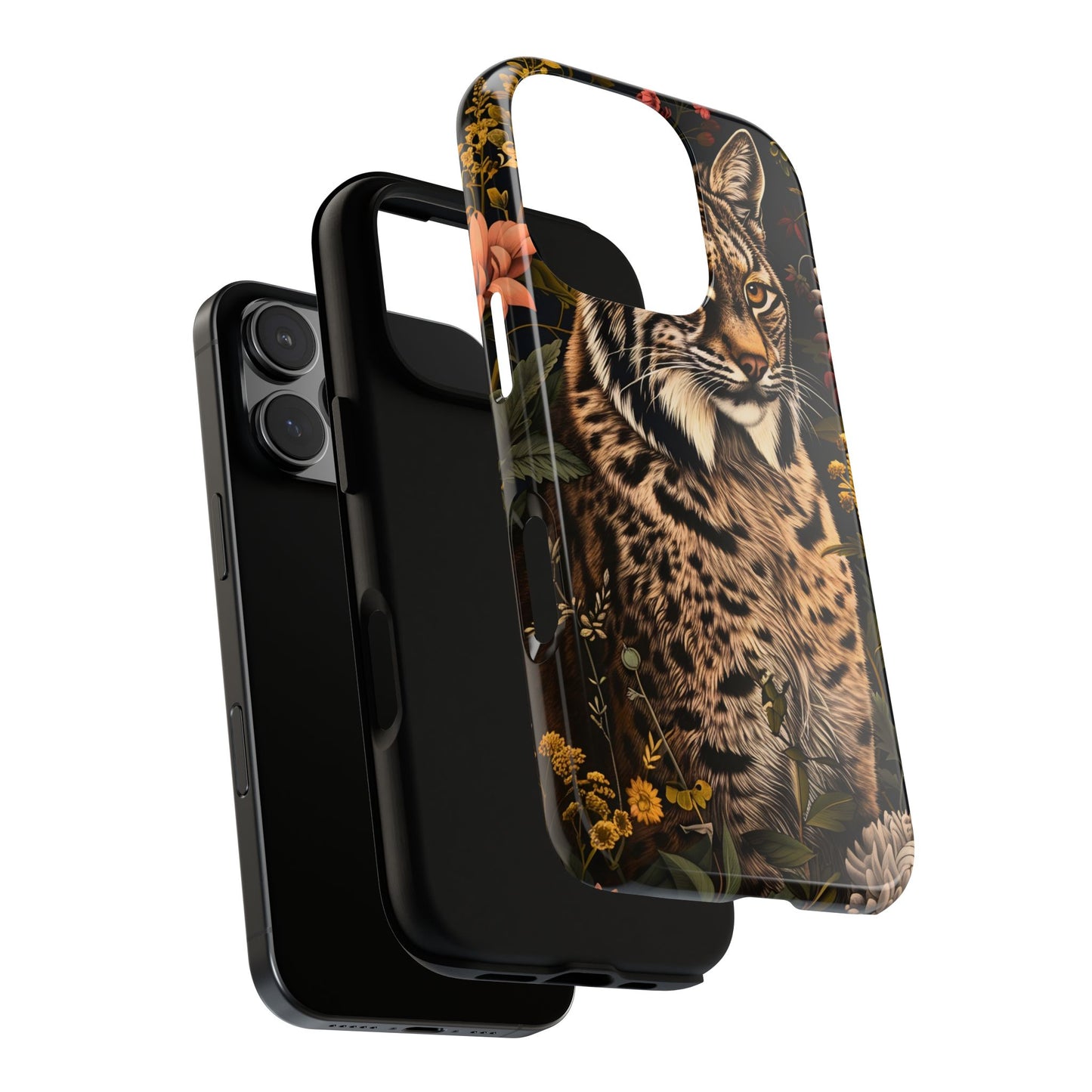 Wildlife Phone Case with Lynx Design, Tough Cases, Animal Lovers Gift, Nature Inspired Accessories, Unique Tech Protection