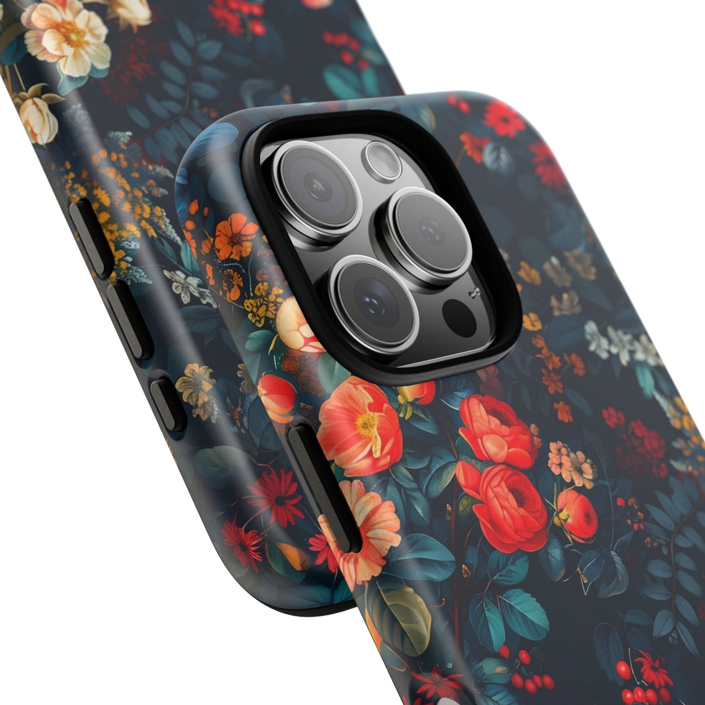 Floral Phone Case - Tough Cases, iPhone Protection, Elegant Floral Design, Gift for Her, Stylish Tech Accessory
