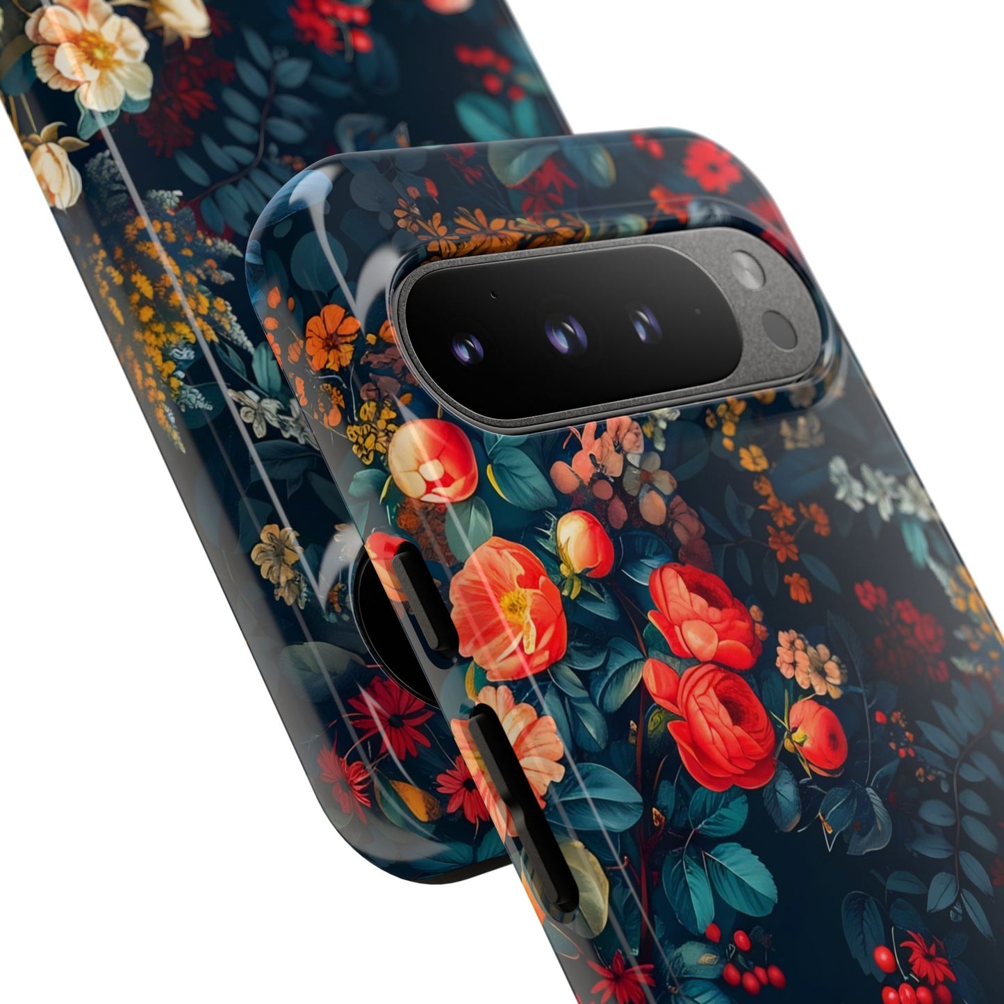 Floral Phone Case - Tough Cases, iPhone Protection, Elegant Floral Design, Gift for Her, Stylish Tech Accessory