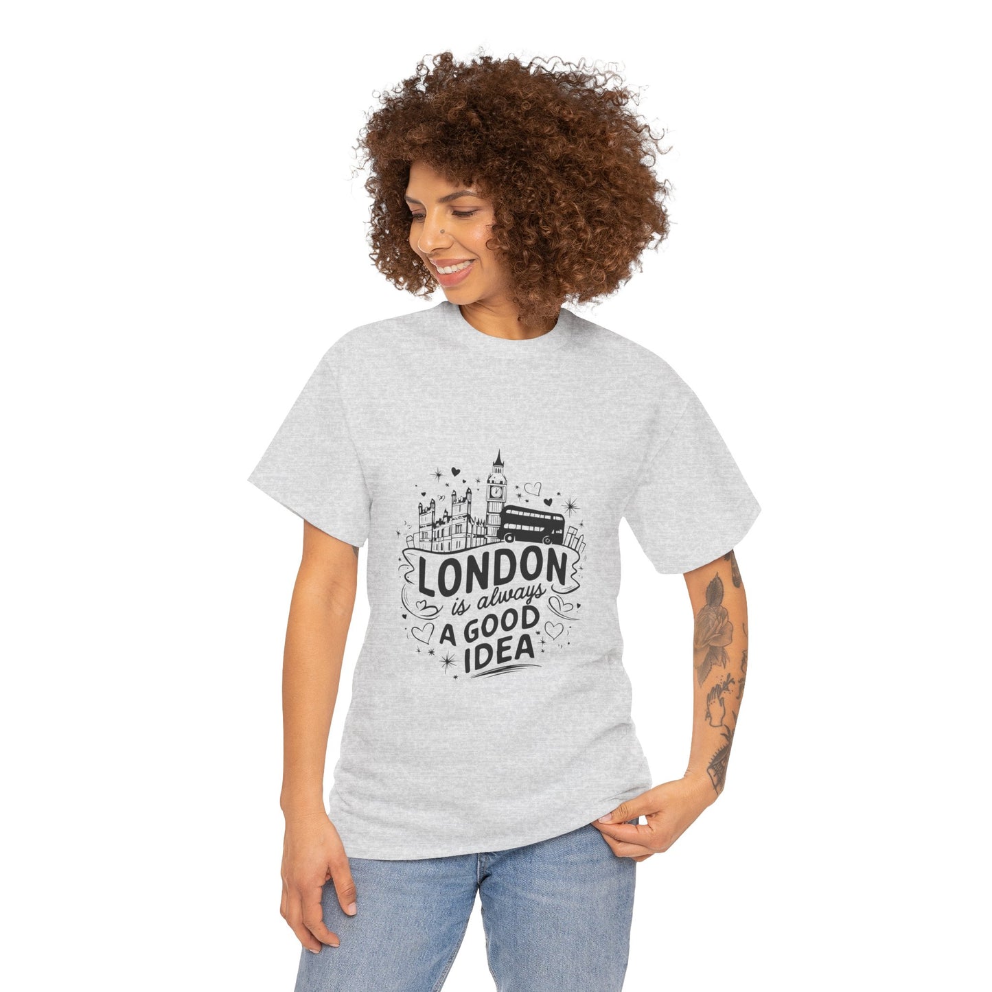 Unisex Heavy Cotton Tee - London is always a good idea