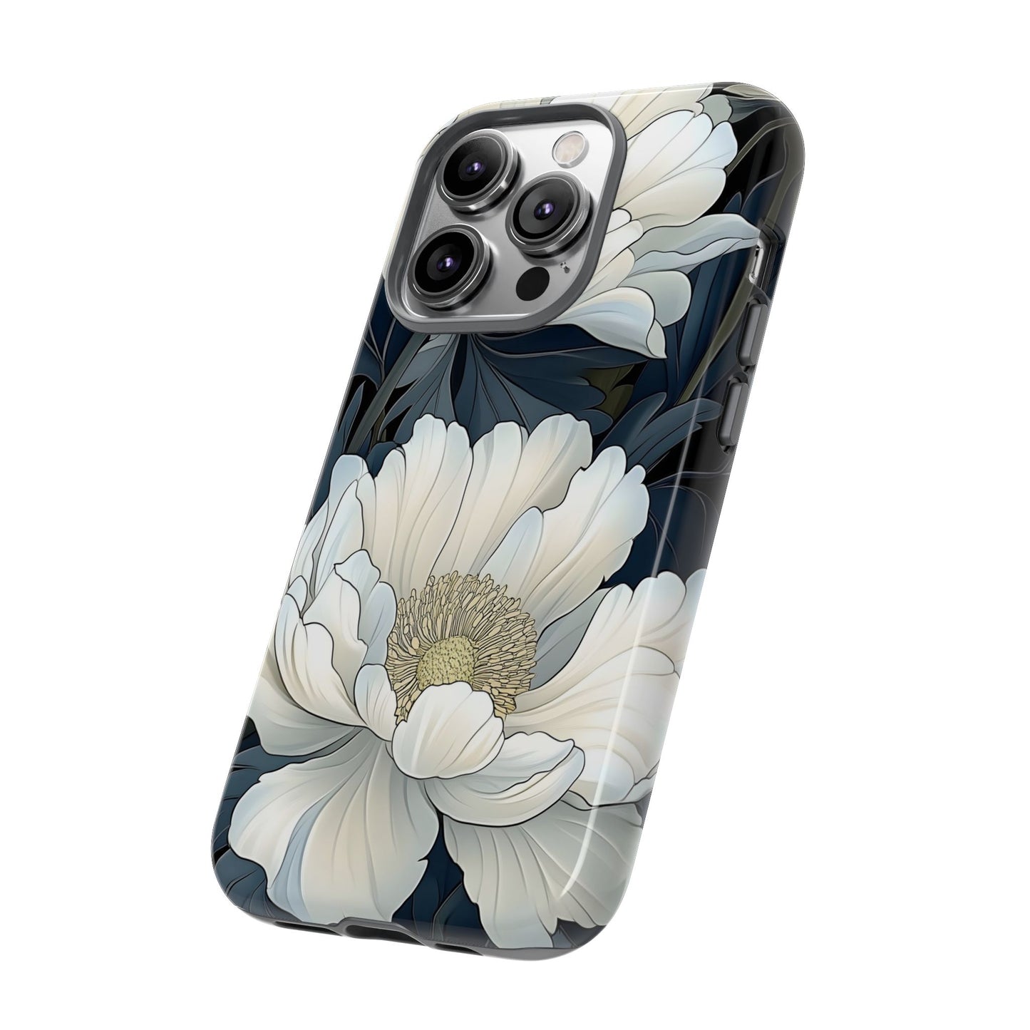 Elegant Floral Phone Case, Floral iPhone Cover, Flower Art Phone Case, Eco-Friendly Mobile Protection, Tough & Stylish Phone Case