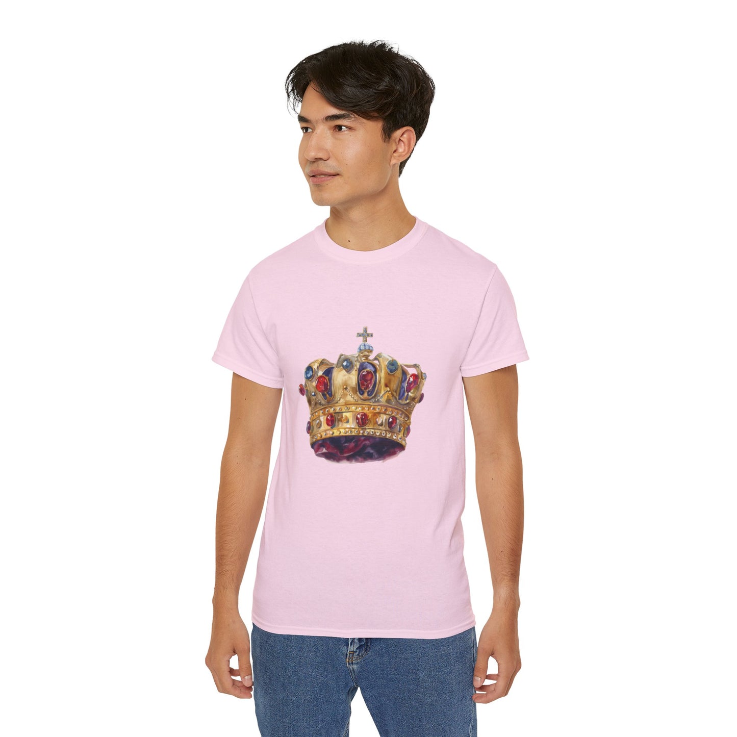 Unisex Ultra Cotton Tee - Symbol of Regal Rich British Royal Crown