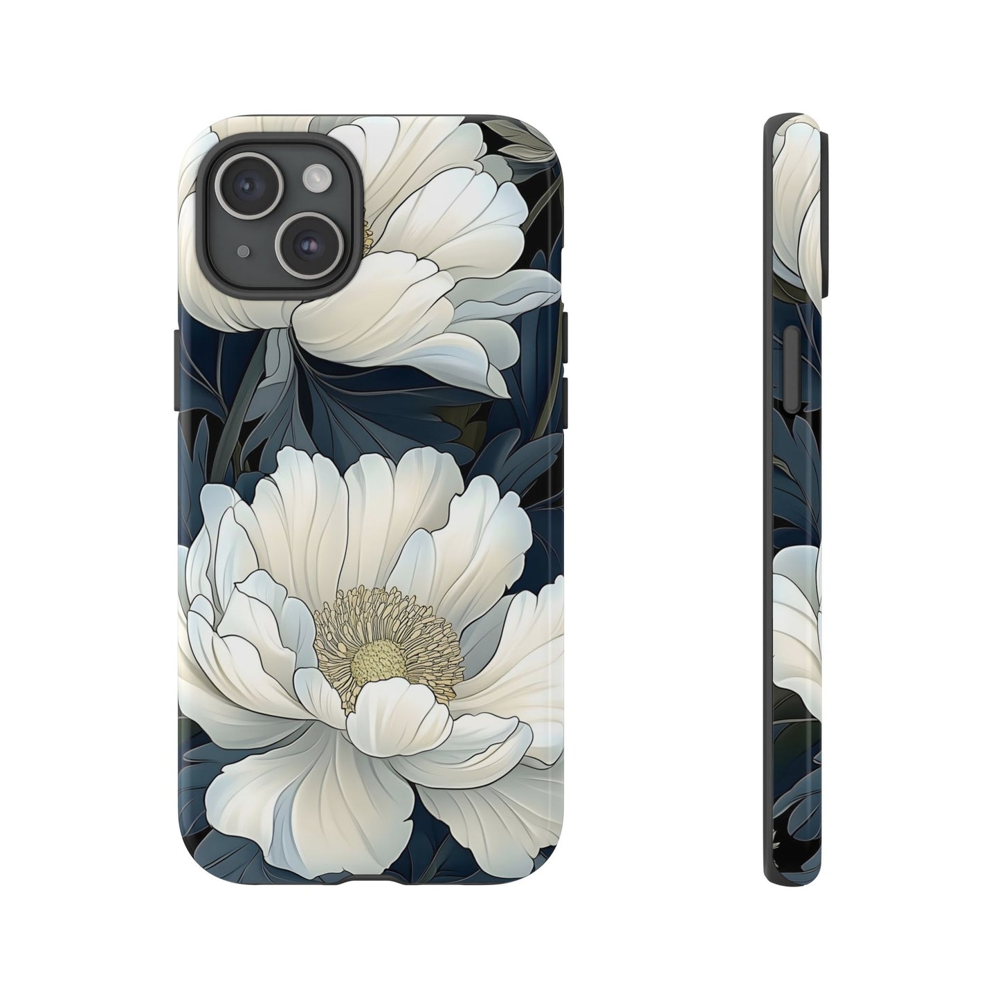 Elegant Floral Phone Case, Floral iPhone Cover, Flower Art Phone Case, Eco-Friendly Mobile Protection, Tough & Stylish Phone Case