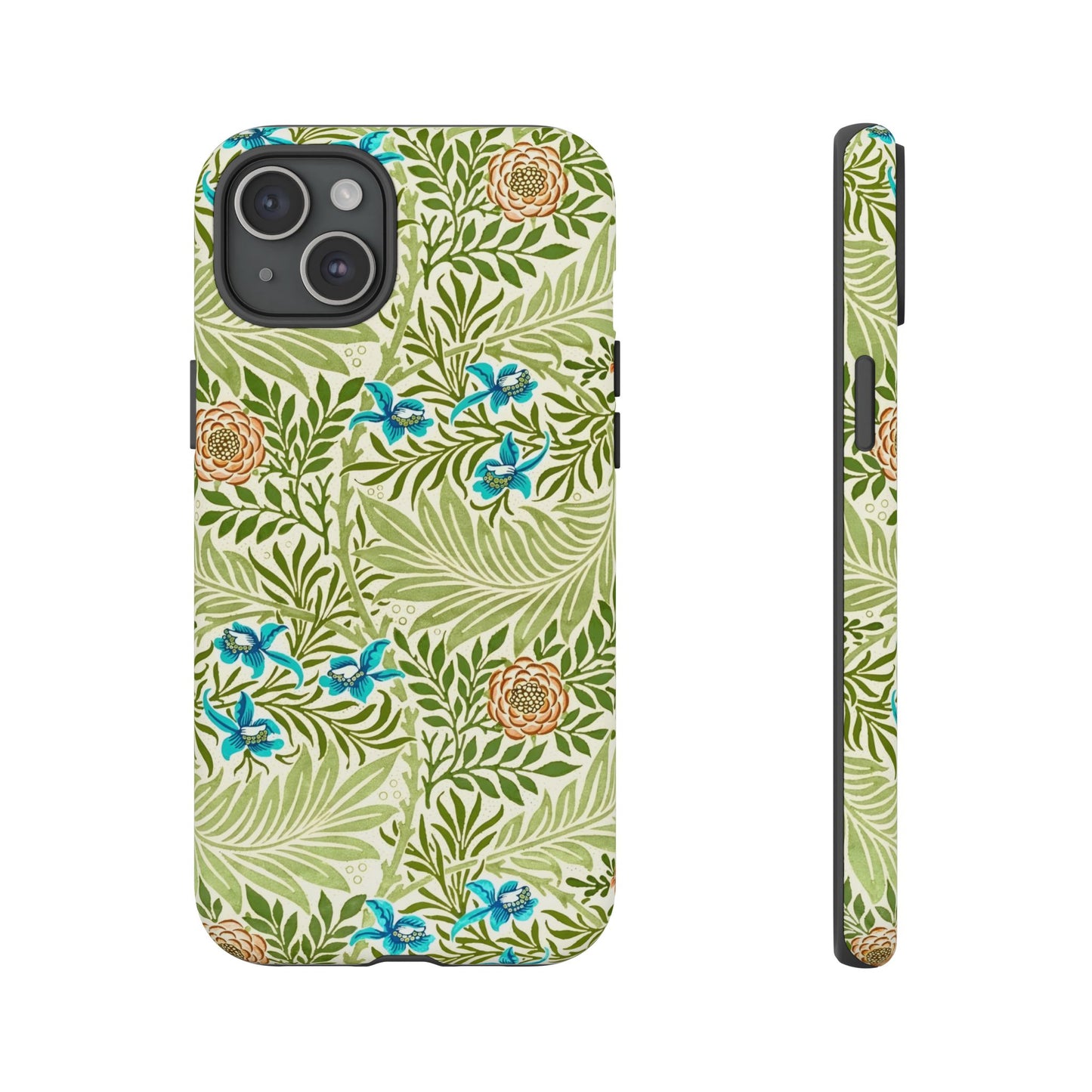 Tough Cases Phone Case, Botanical Print Phone Cover, Floral Smartphone Accessory, Nature-Inspired Tech Gear, Gift for Plant Lovers