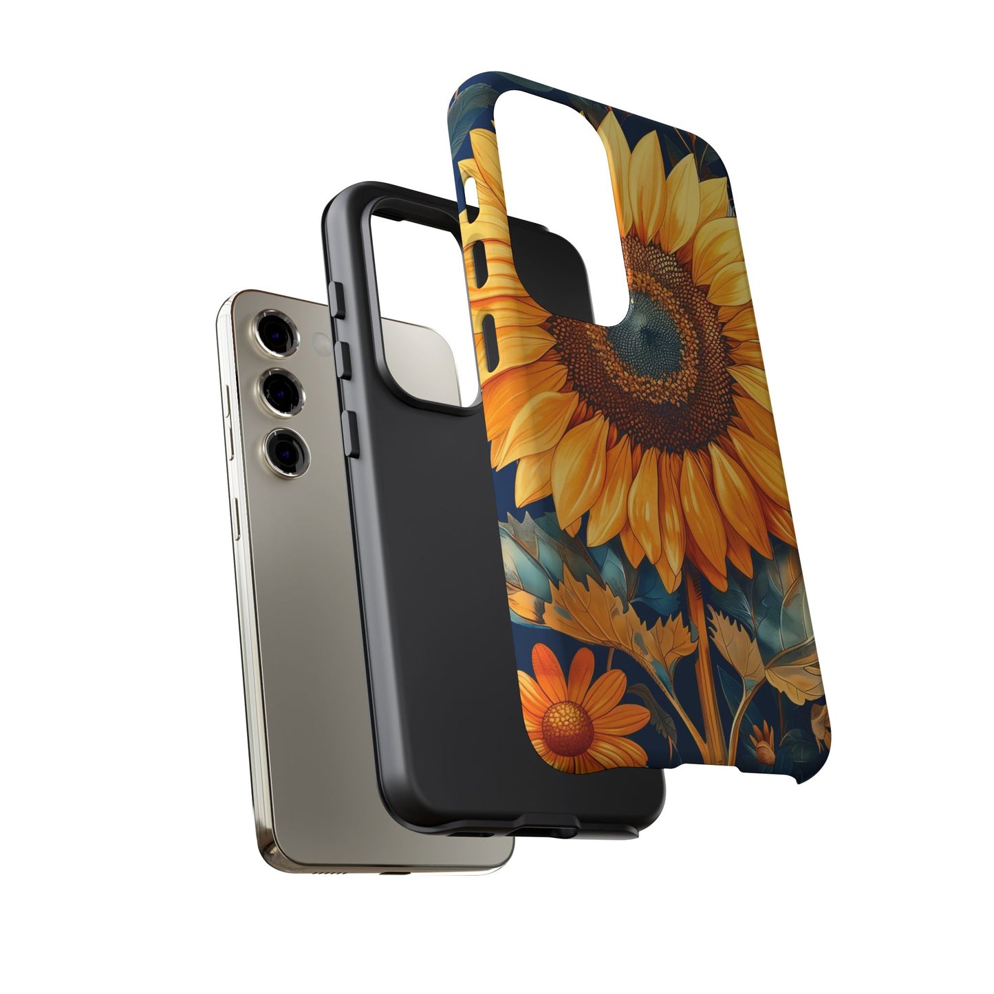 Sunflower Phone Case - Floral Design for Nature Lovers, Cute Spring Accessory, Gift for Her, Eco-Friendly Cover