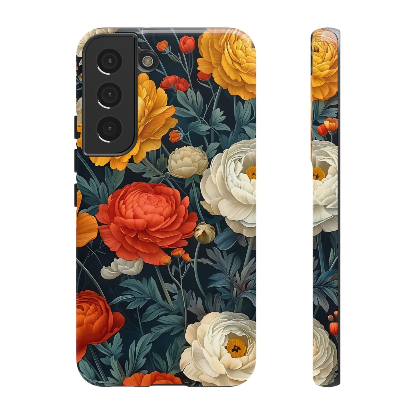 Floral Tough Case for Phones | Durable Floral Phone Cover, Boho Chic, Unique Gift for Her, Phone Protection, Flower Design