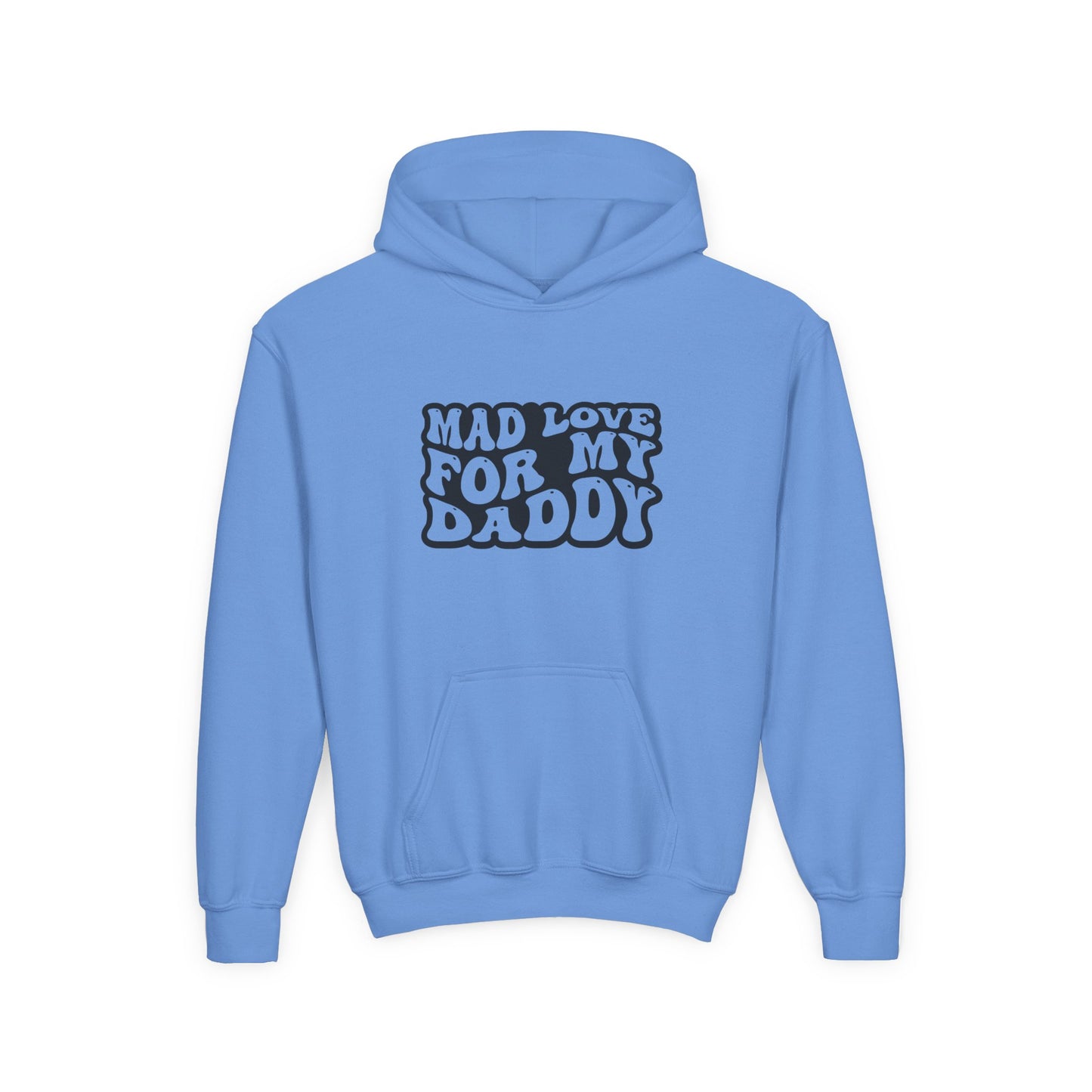 Youth Heavy Blend Hooded Sweatshirt - 'Mad Love for My Daddy'