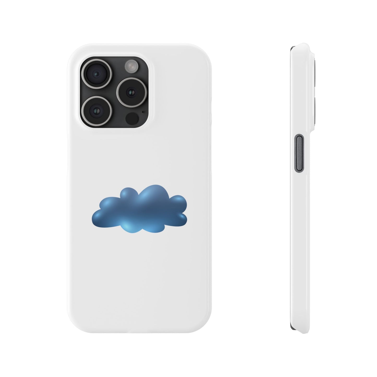 Cloud Design Slim Phone Cases - Aesthetic Protection for Your Device, Cute Phone Cover, Trendy Accessories, Gift for Her, Cloudy Vibes